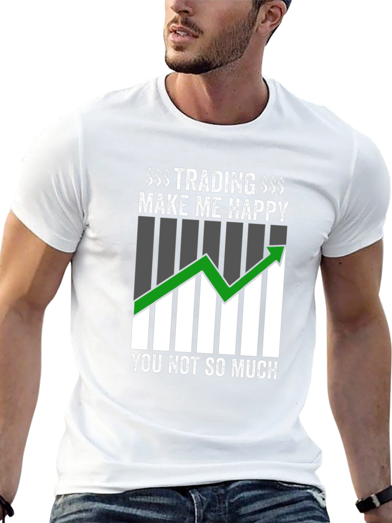 Trading Makes Me Happy Graphic T-Shirt