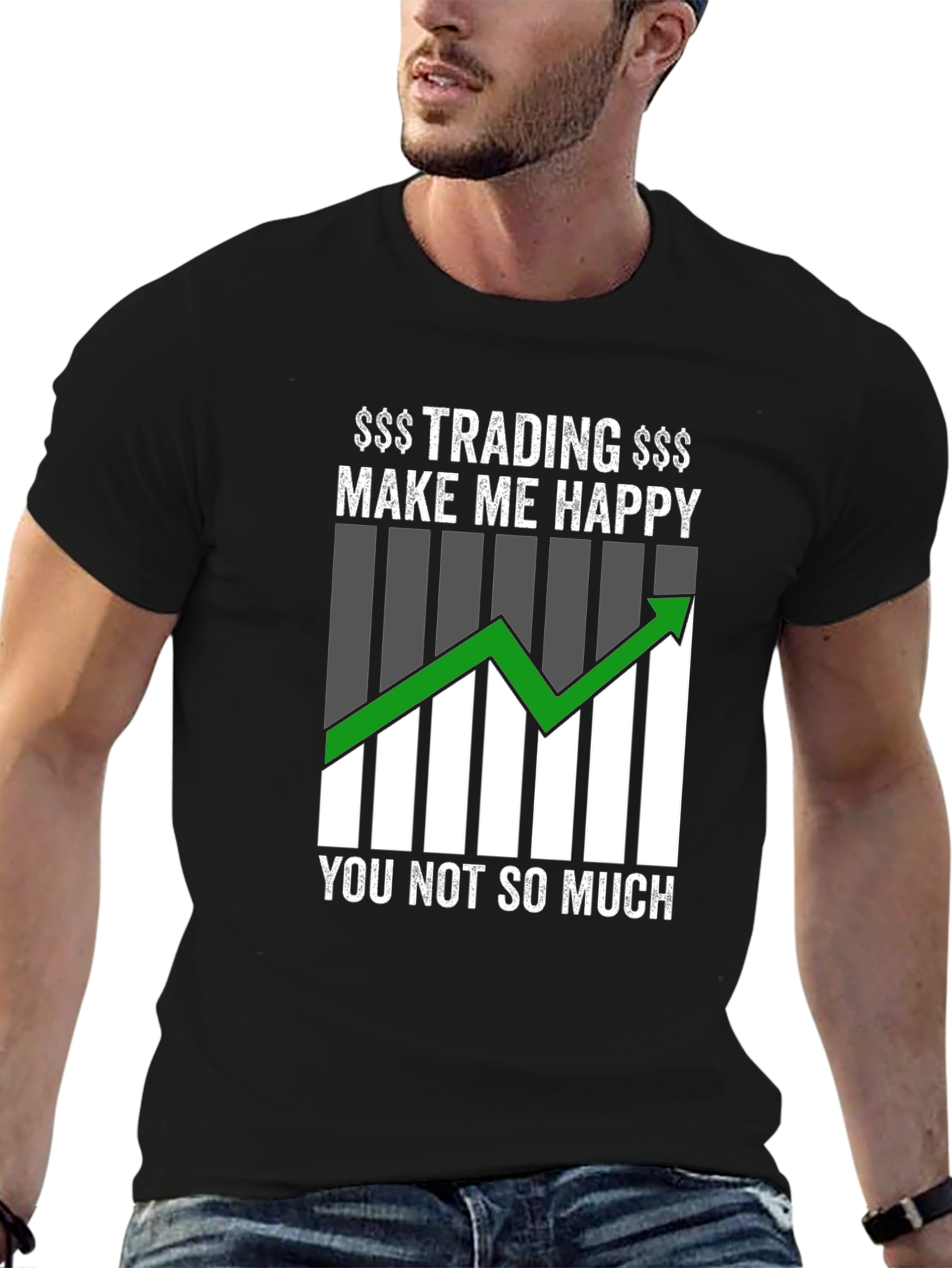 Trading Makes Me Happy Graphic T-Shirt