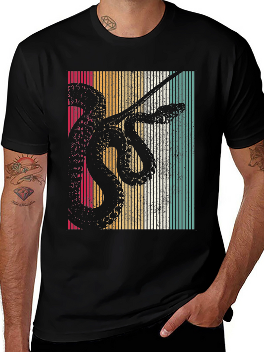 Retro Snake T-Shirt - Vintage Style Reptile Graphic Tee