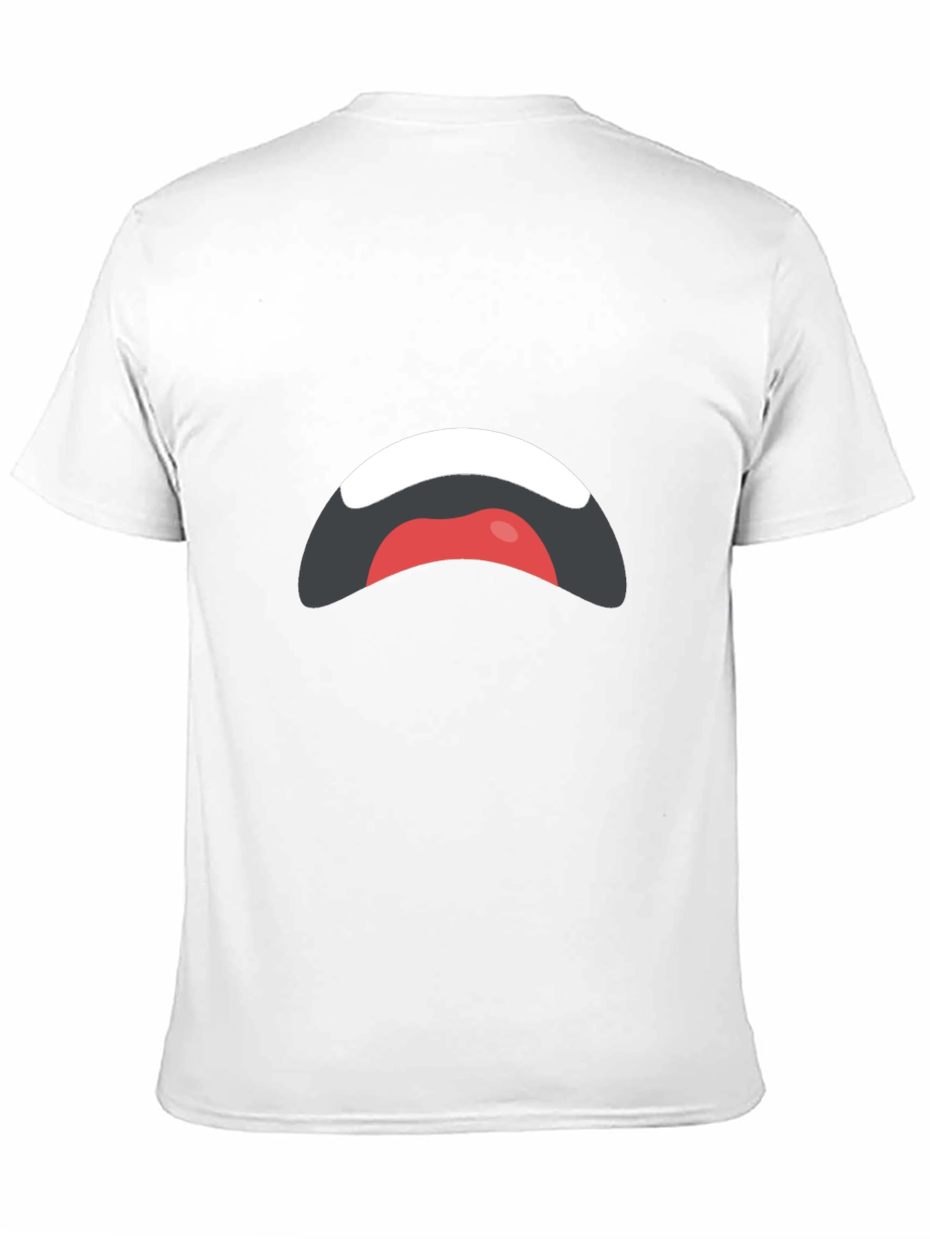 Sad Mouth Graphic Black T-Shirt