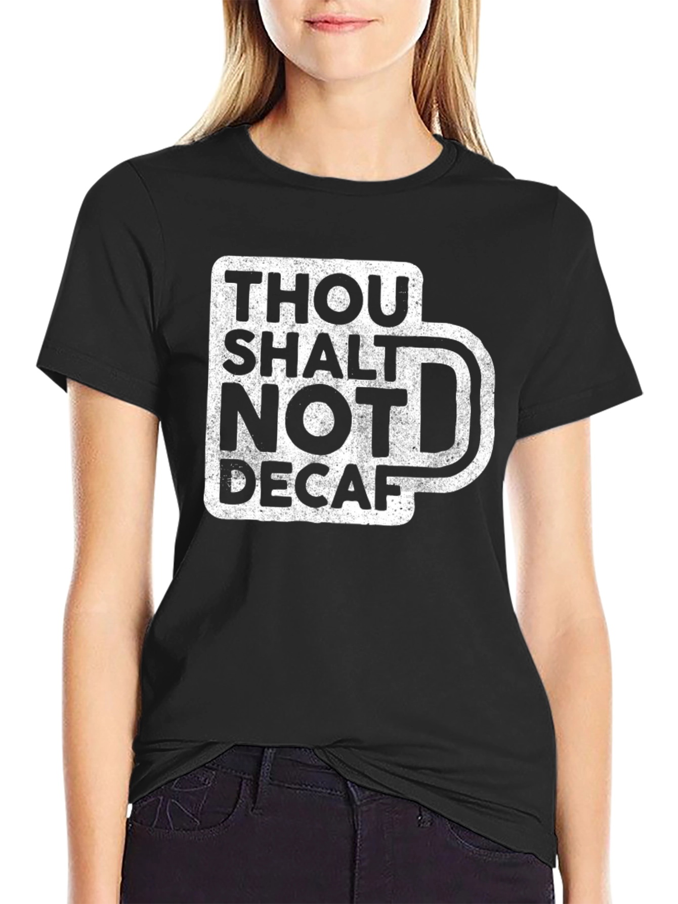 Thou Shalt Not Decaf Graphic Tee