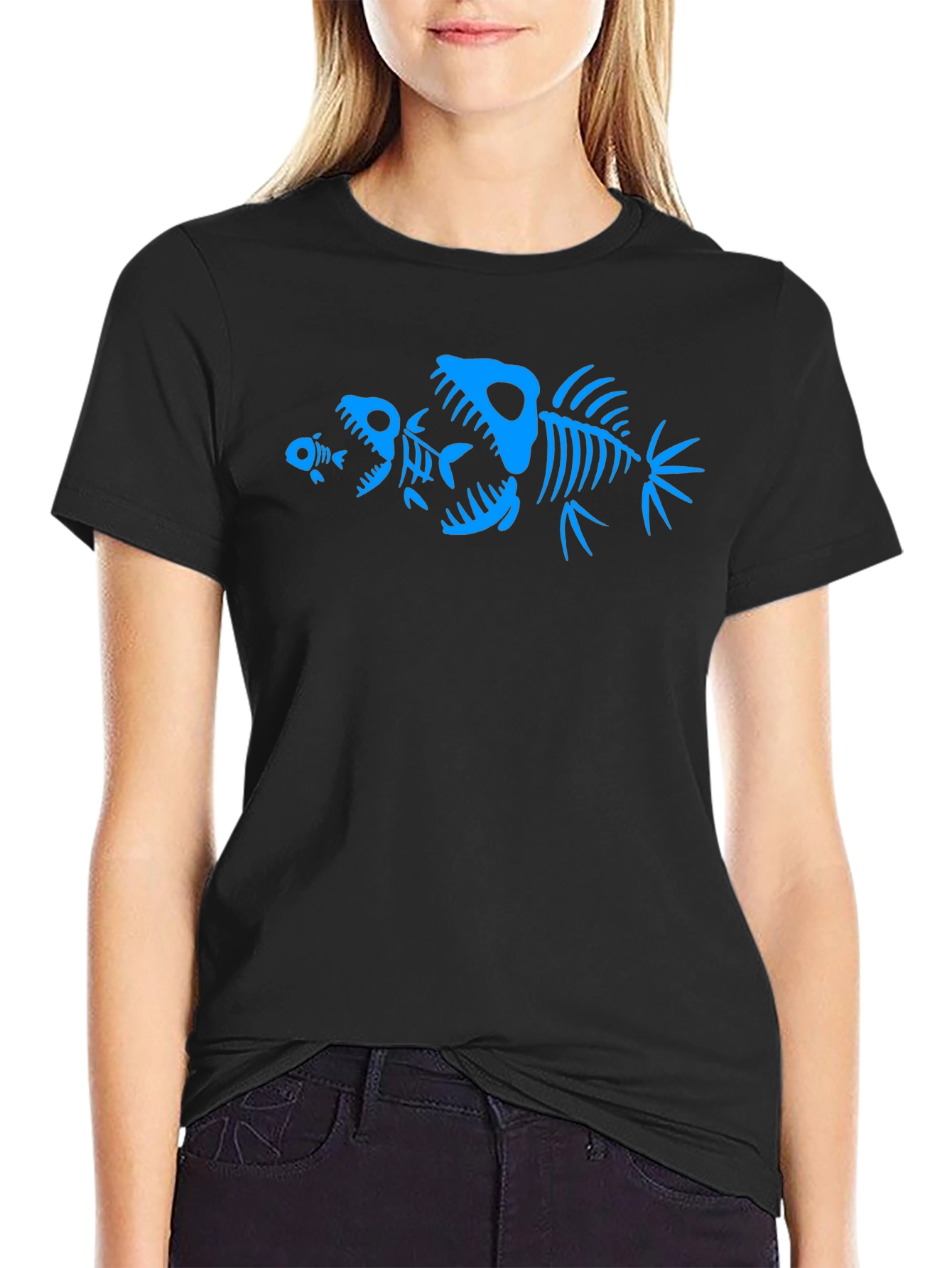 Fishbone Graphic Tee - Dark Humor T-Shirt