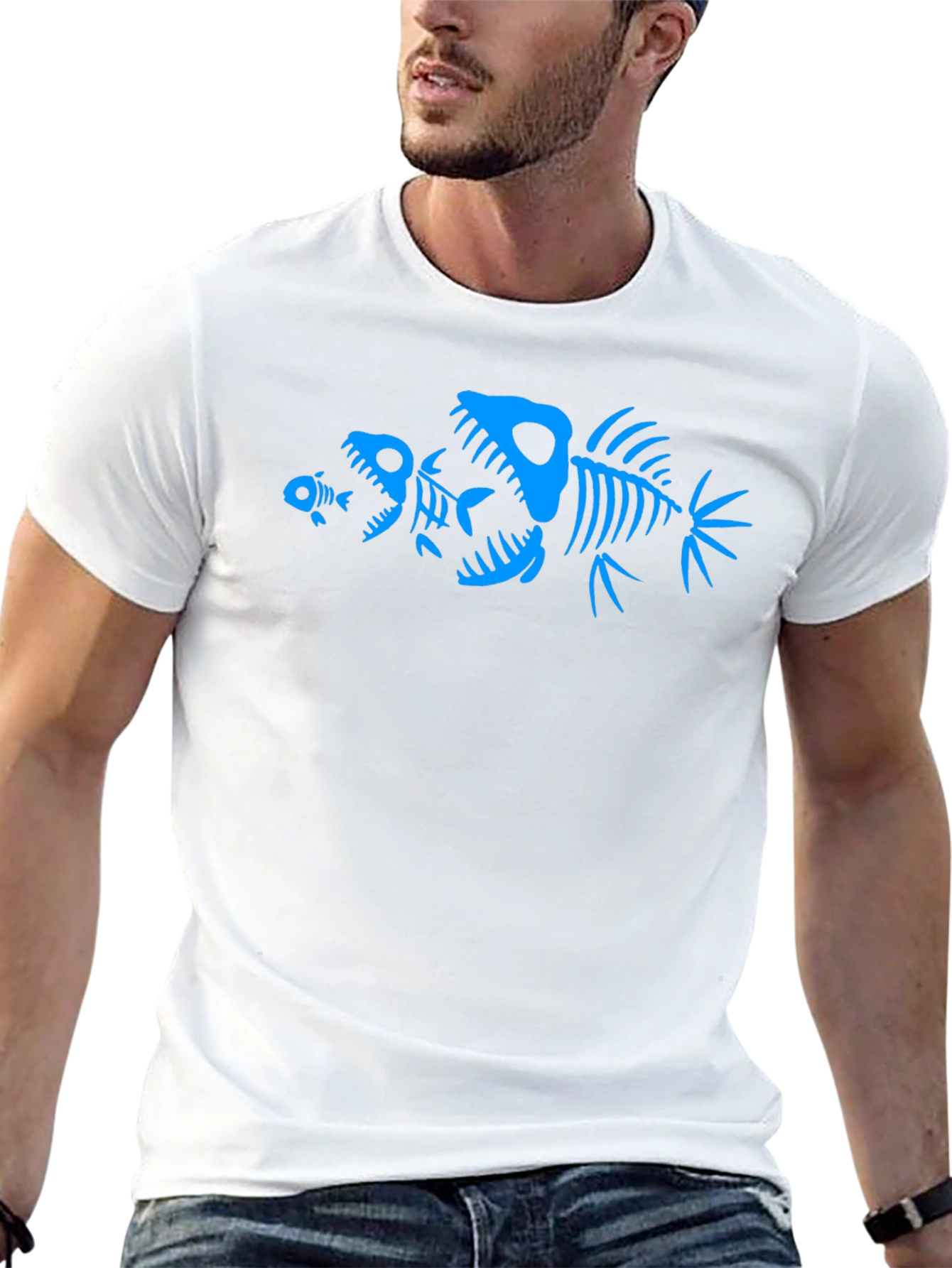 Fishbone Graphic Tee - Dark Humor T-Shirt