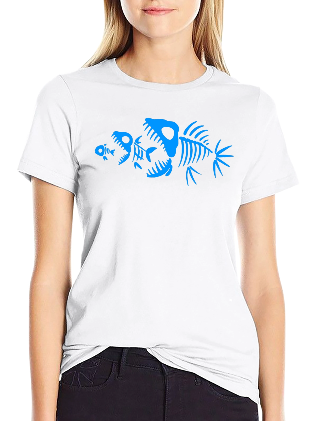 Fishbone Graphic Tee - Dark Humor T-Shirt