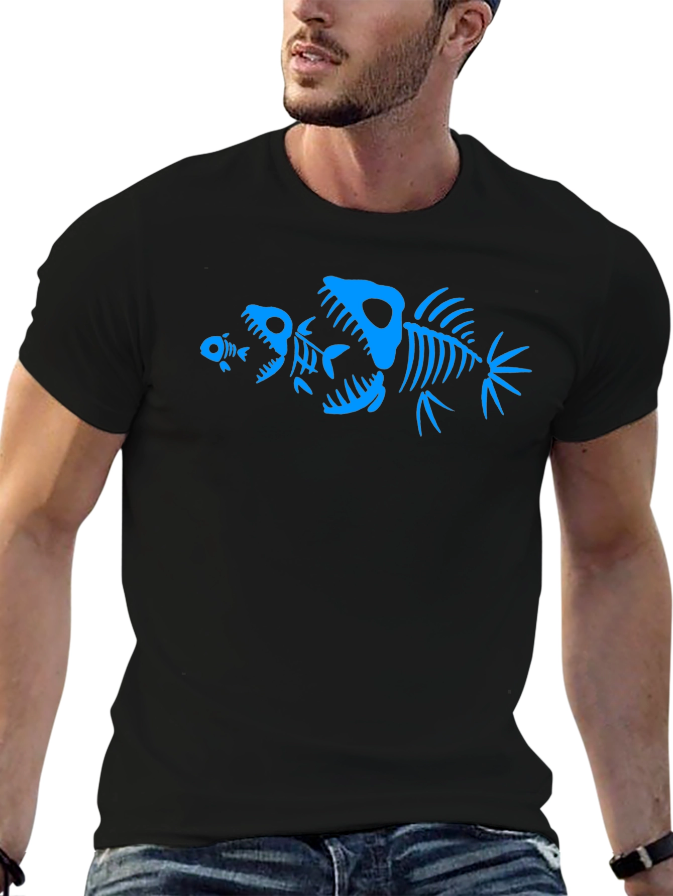Fishbone Graphic Tee - Dark Humor T-Shirt