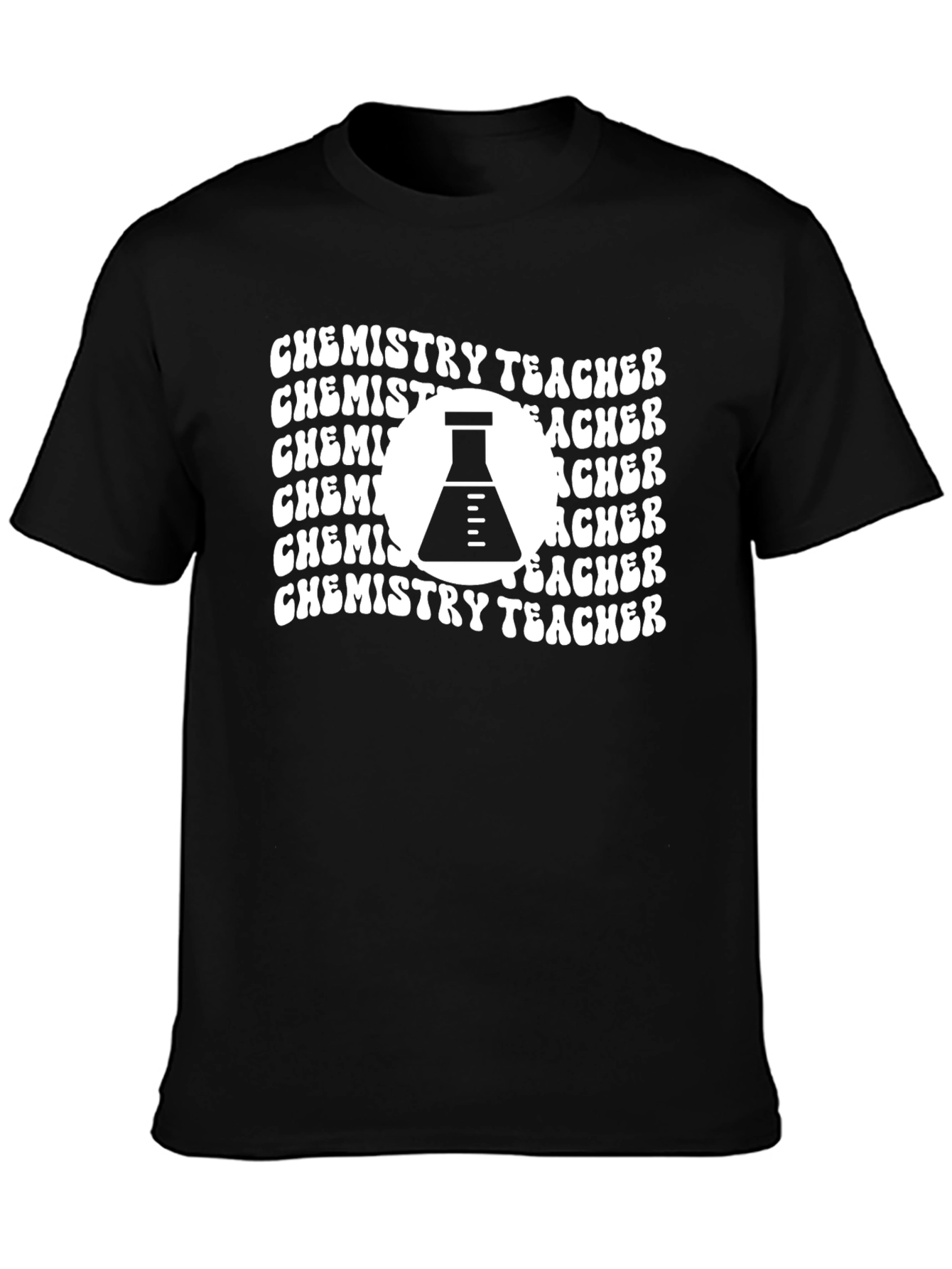 Chemistry Teacher Graphic Tee - Black Cotton T-Shirt