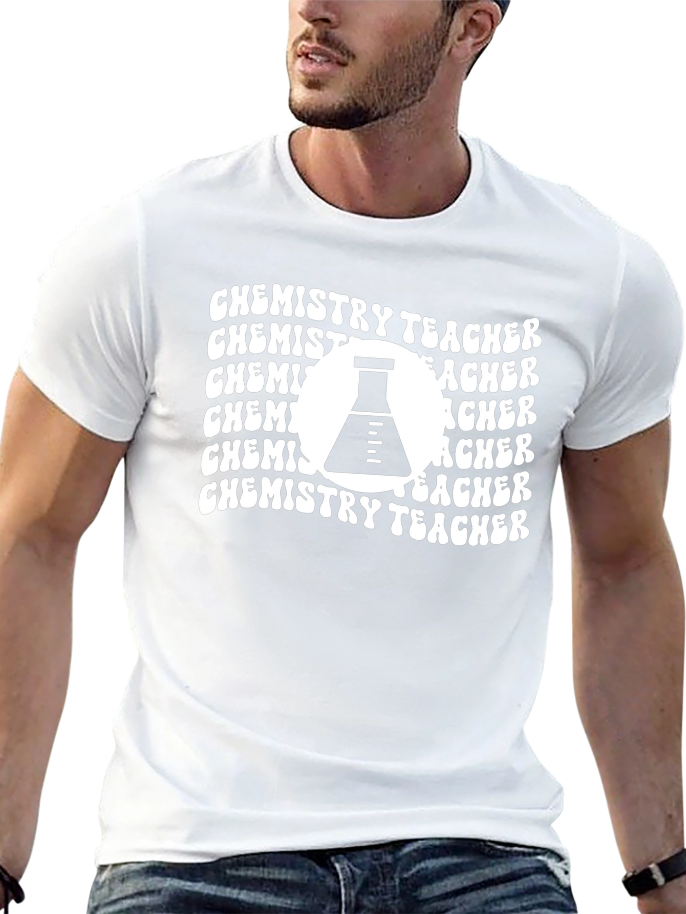 Chemistry Teacher Graphic Tee - Black Cotton T-Shirt