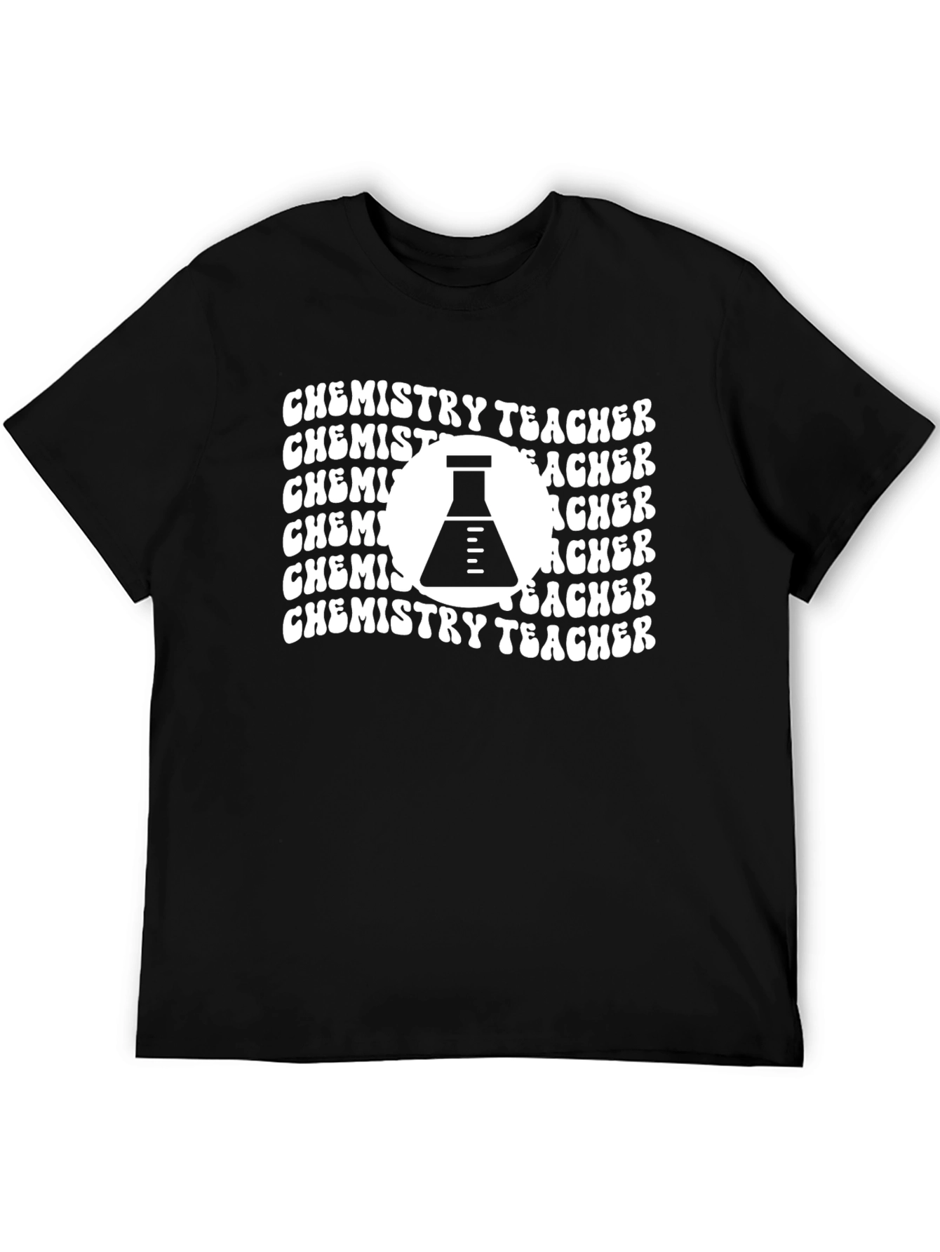 Chemistry Teacher Graphic Tee - Black Cotton T-Shirt