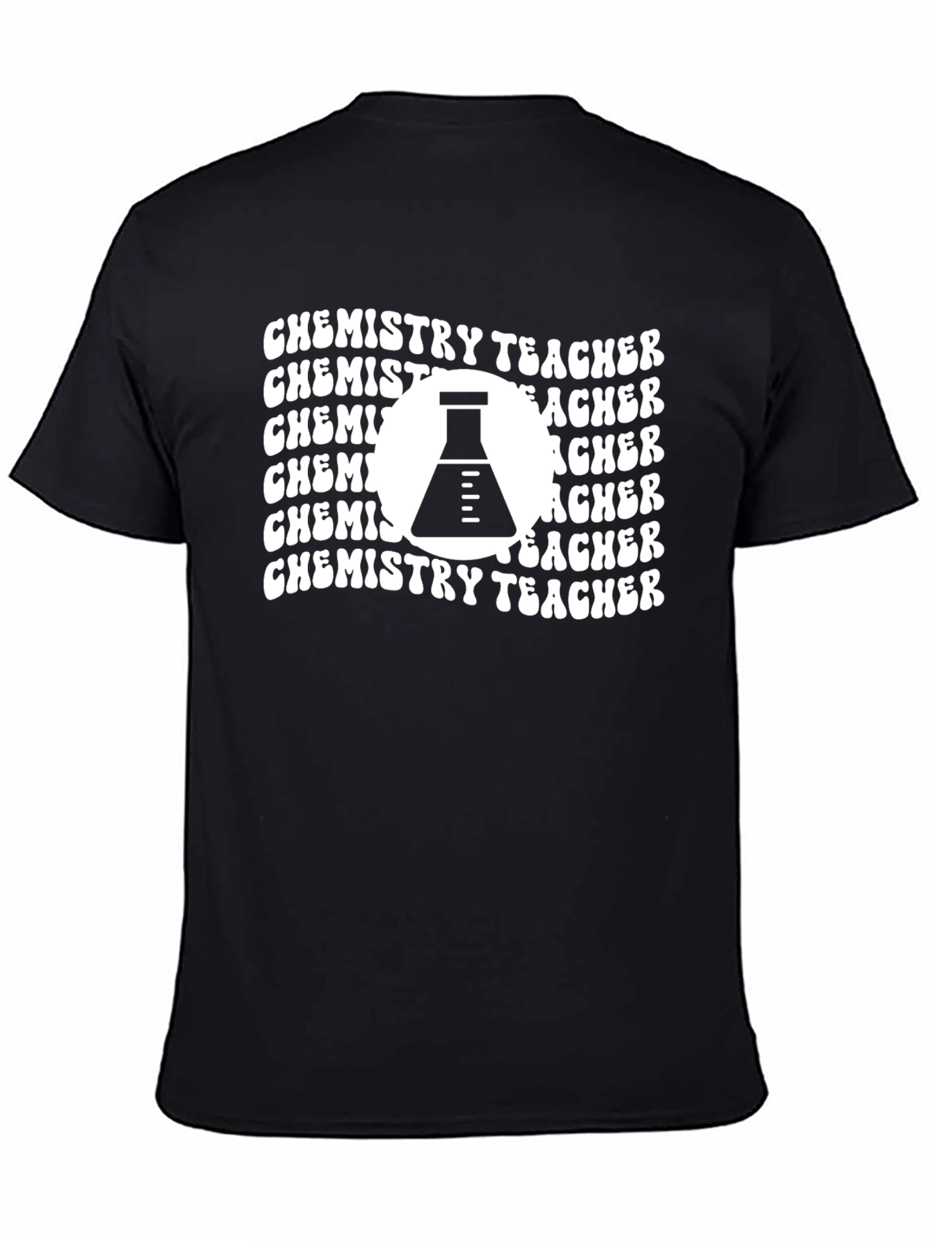 Chemistry Teacher Graphic Tee - Black Cotton T-Shirt