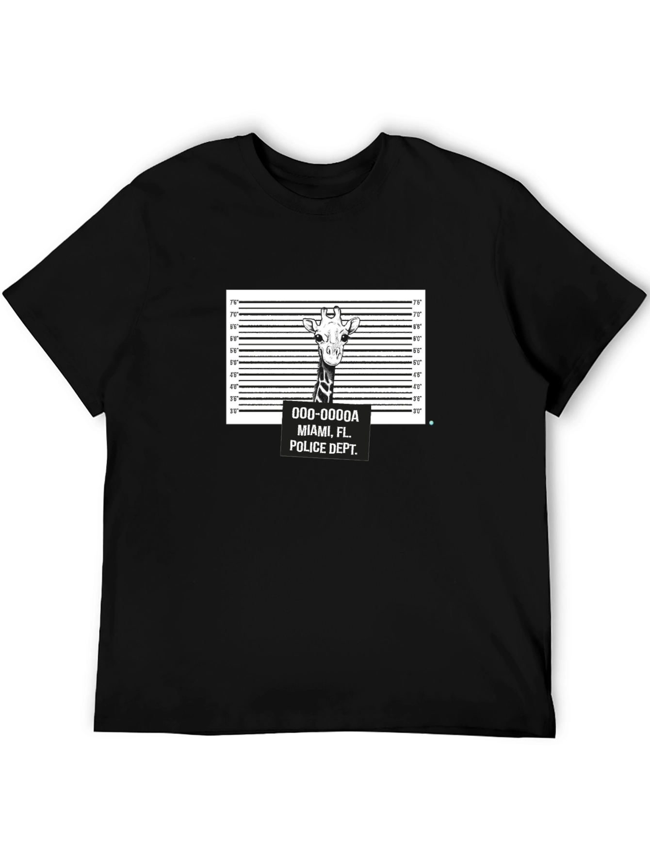 Giraffe Mugshot T-Shirt - Funny Animal Tee