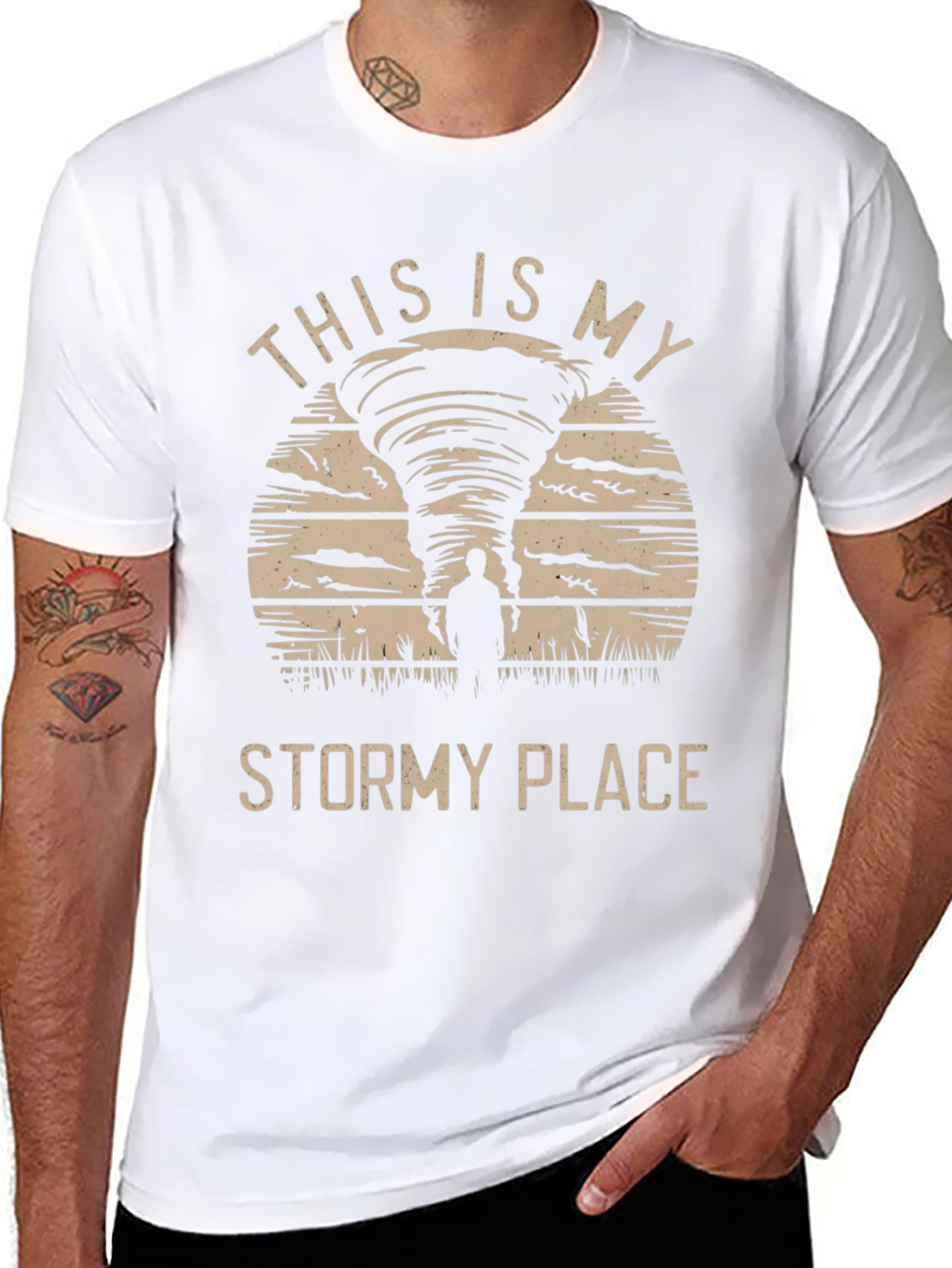 Stormy Place Graphic Tee - Tornado Design