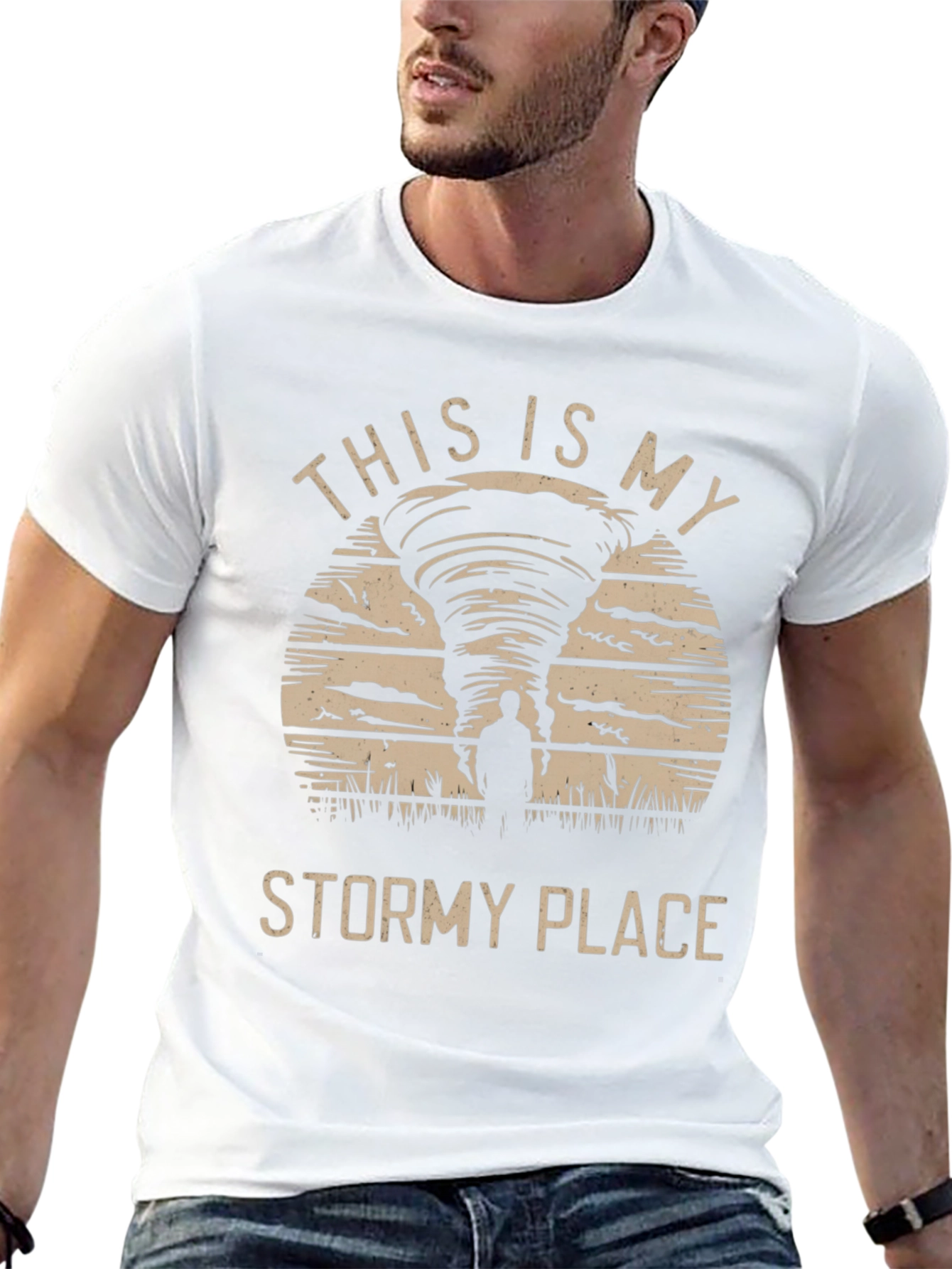 Stormy Place Graphic Tee - Tornado Design