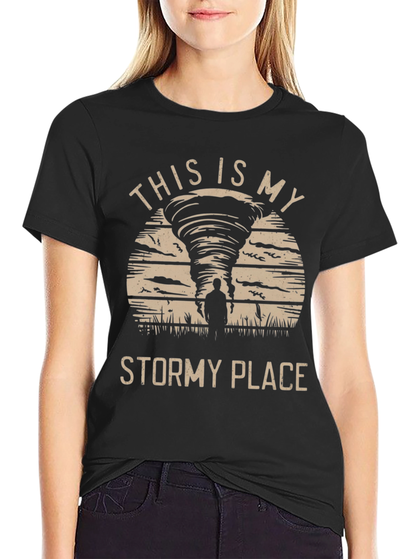 Stormy Place Graphic Tee - Tornado Design
