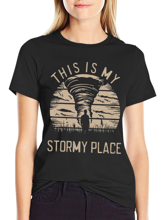 Stormy Place Graphic Tee - Tornado Design