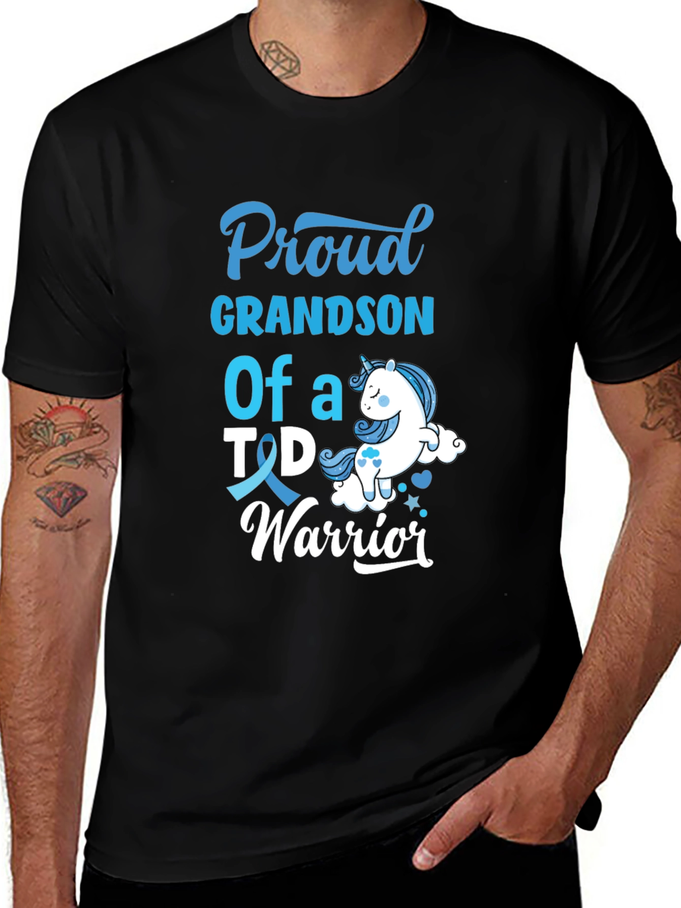 Proud Grandson T1D Warrior T-Shirt