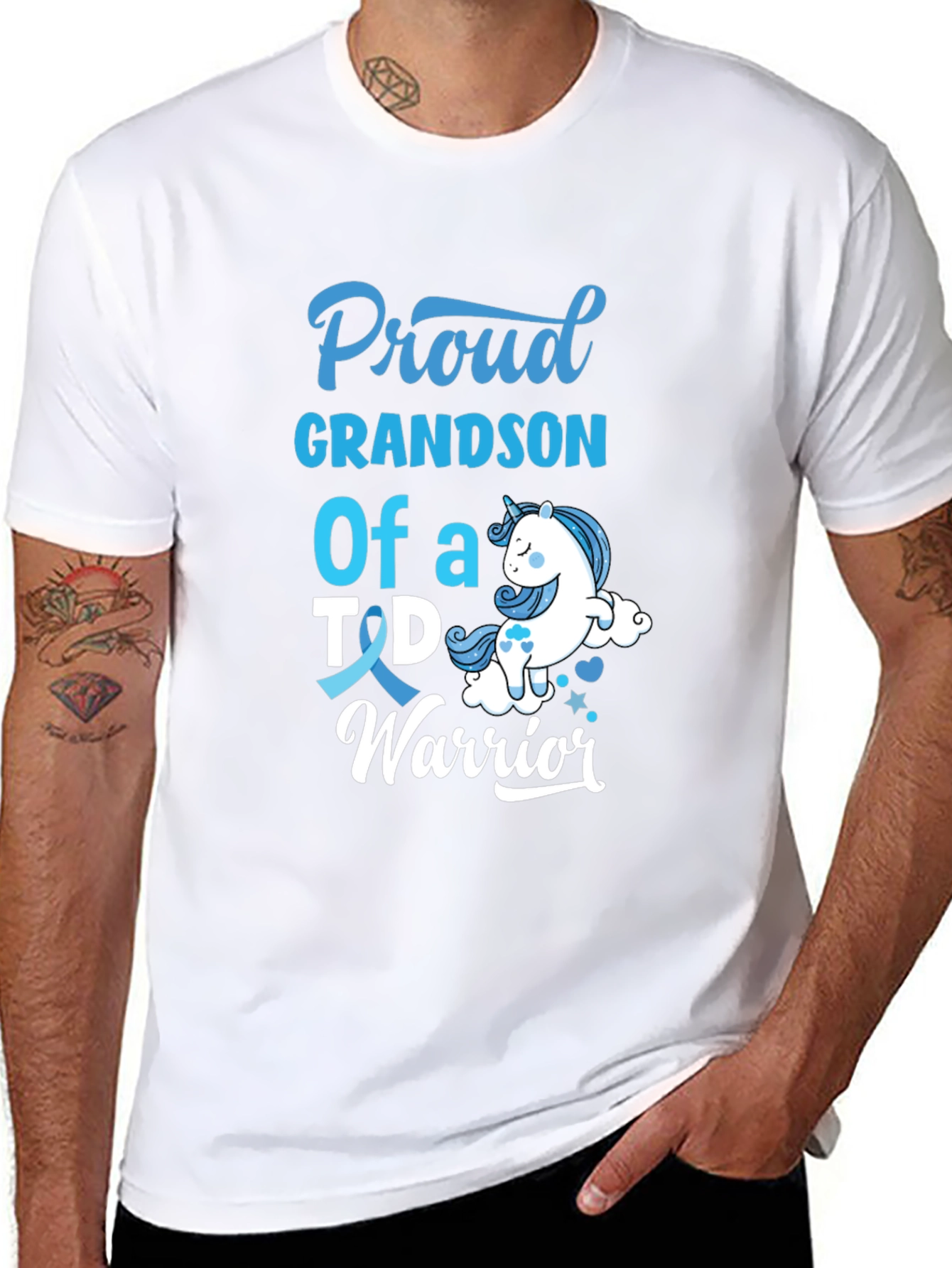 Proud Grandson T1D Warrior T-Shirt