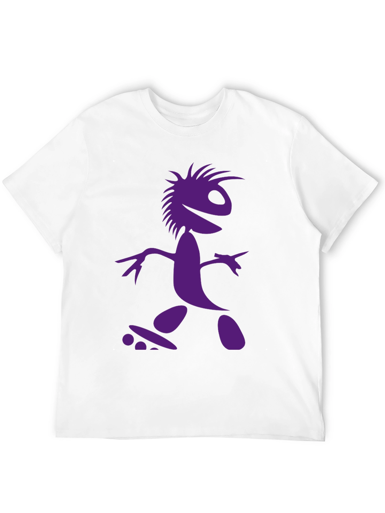 Skateboarding Character Graphic Tee - Black
