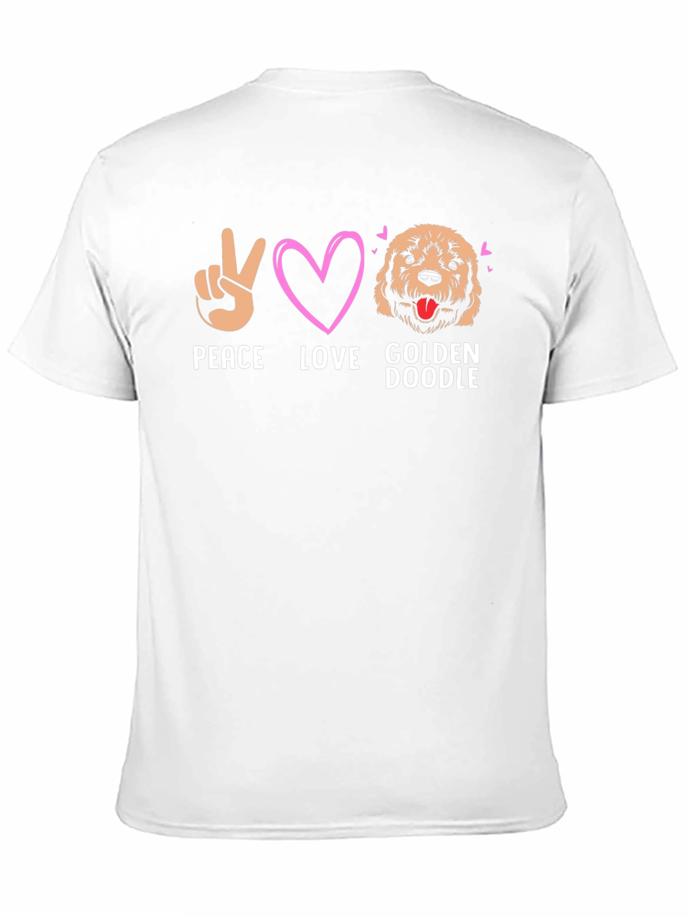 Peace Love Golden Doodle Graphic Tee
