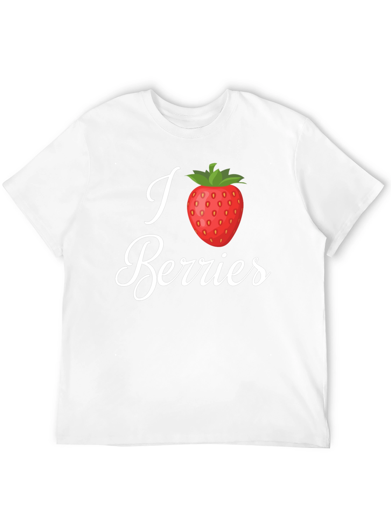 I Heart Berries Black T-Shirt