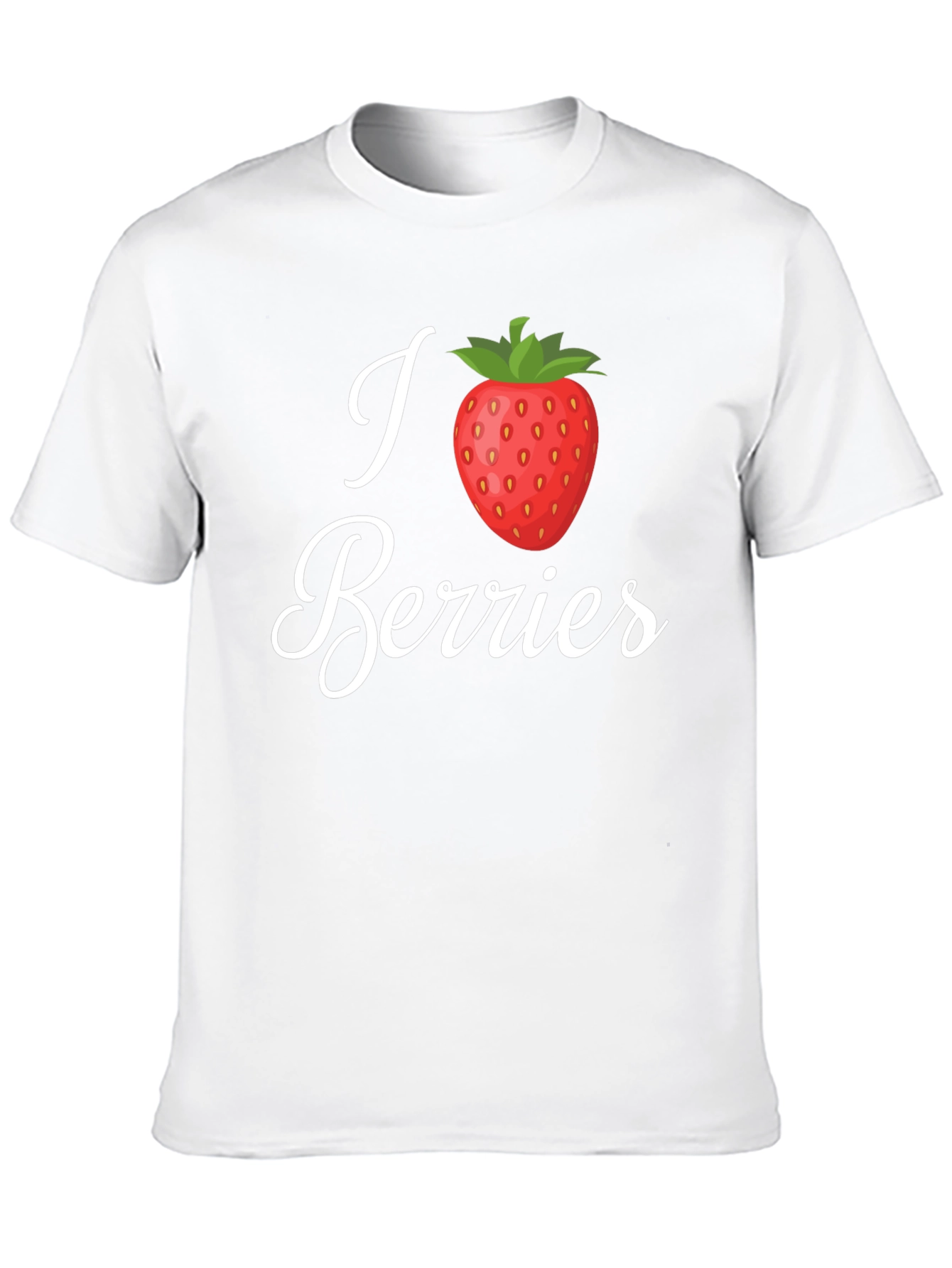 I Heart Berries Black T-Shirt