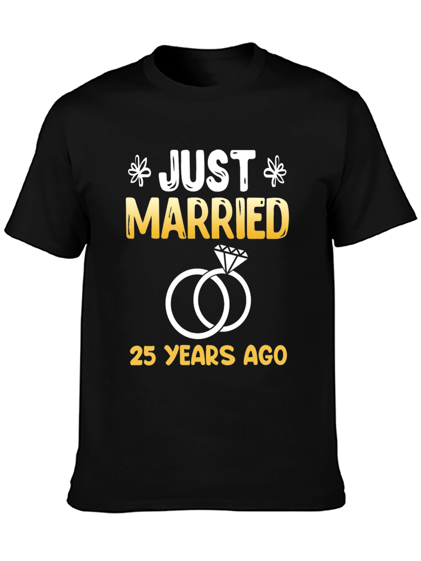 Just Married 25 Years Ago Graphic Tee