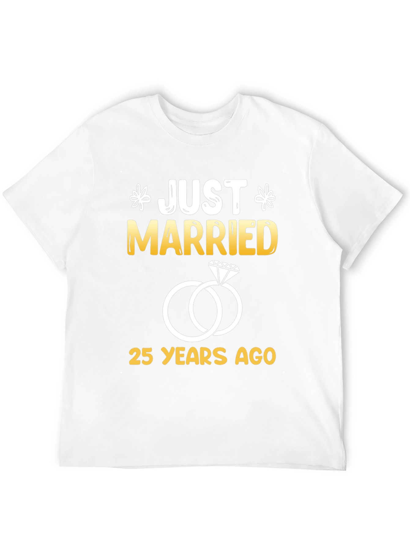 Just Married 25 Years Ago Graphic Tee
