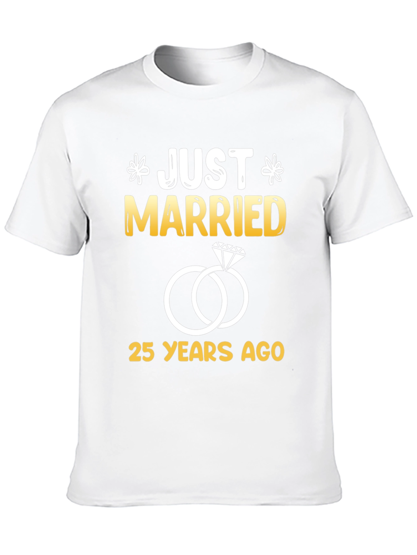 Just Married 25 Years Ago Graphic Tee