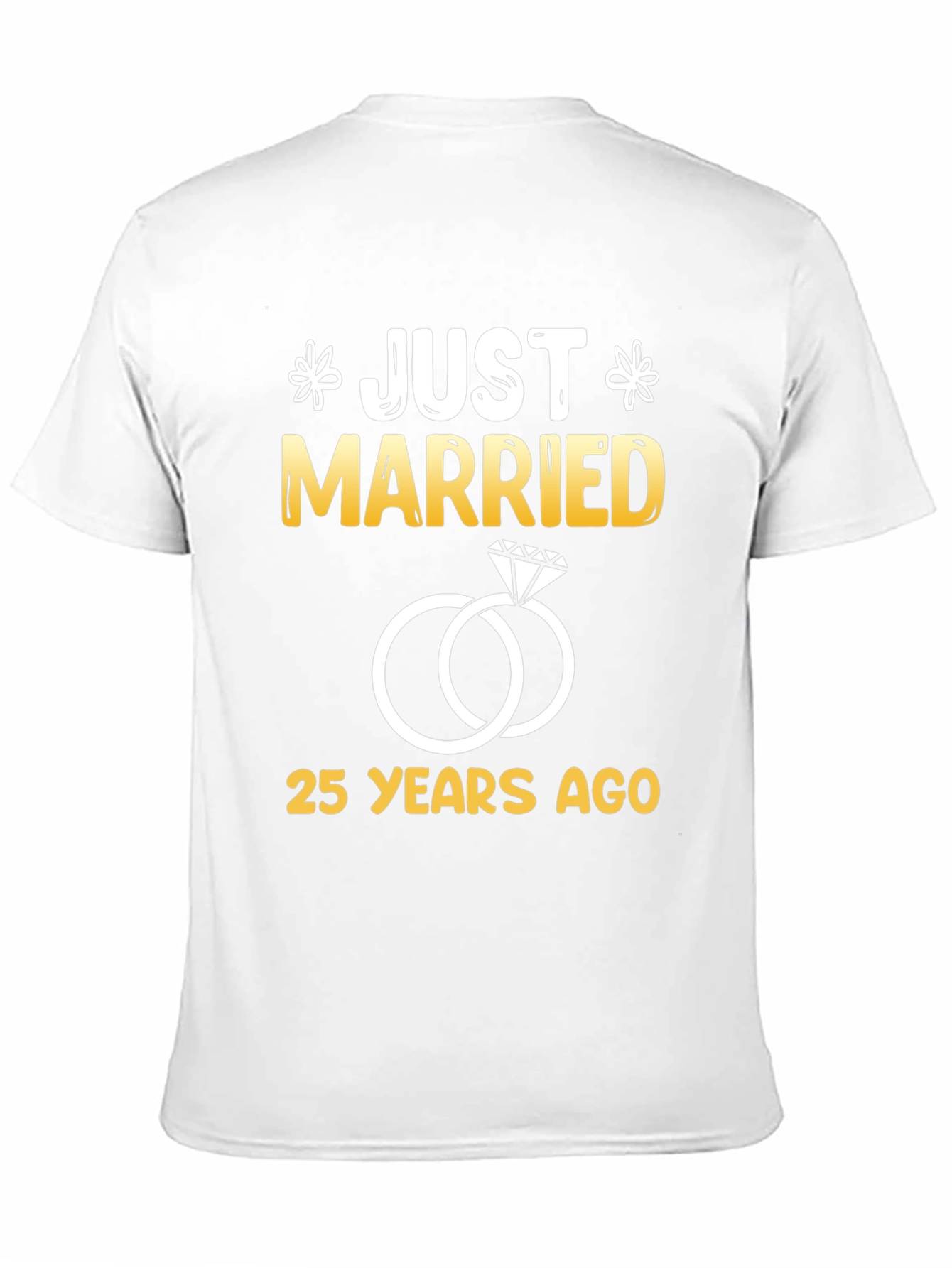 Just Married 25 Years Ago Graphic Tee