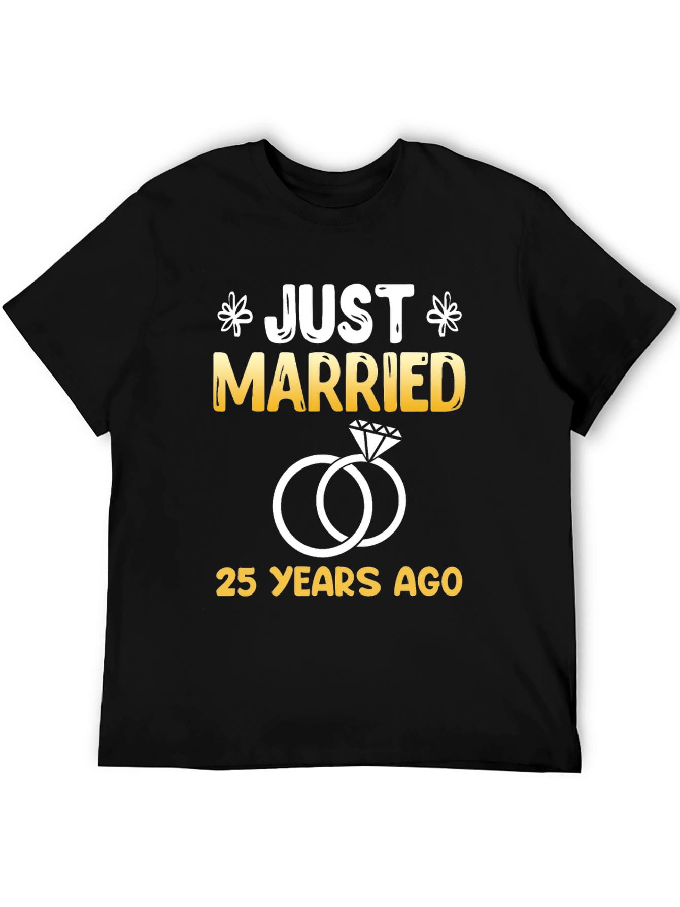 Just Married 25 Years Ago Graphic Tee