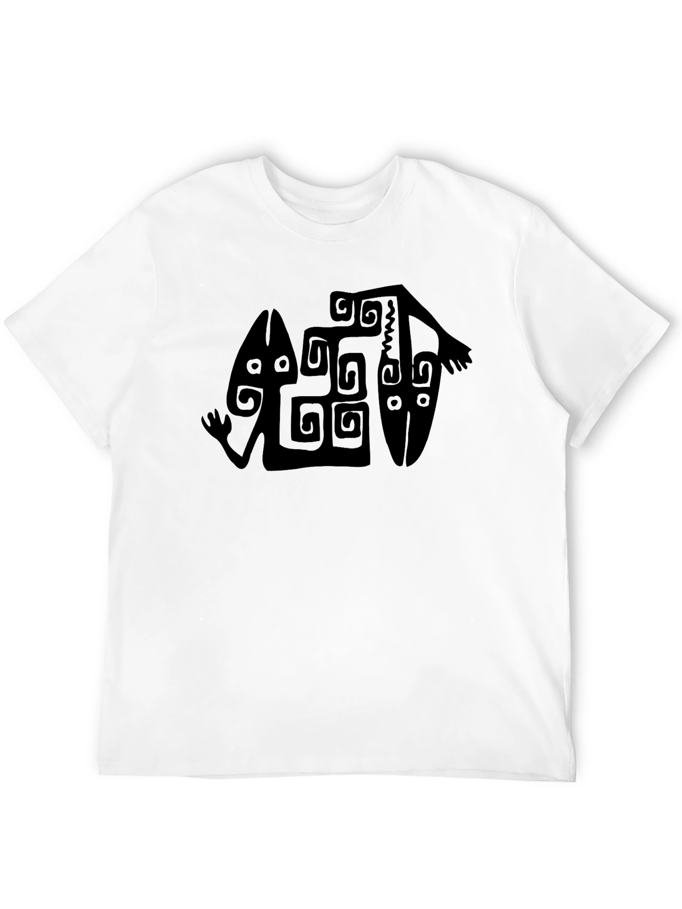 Tribal Art Black T-Shirt