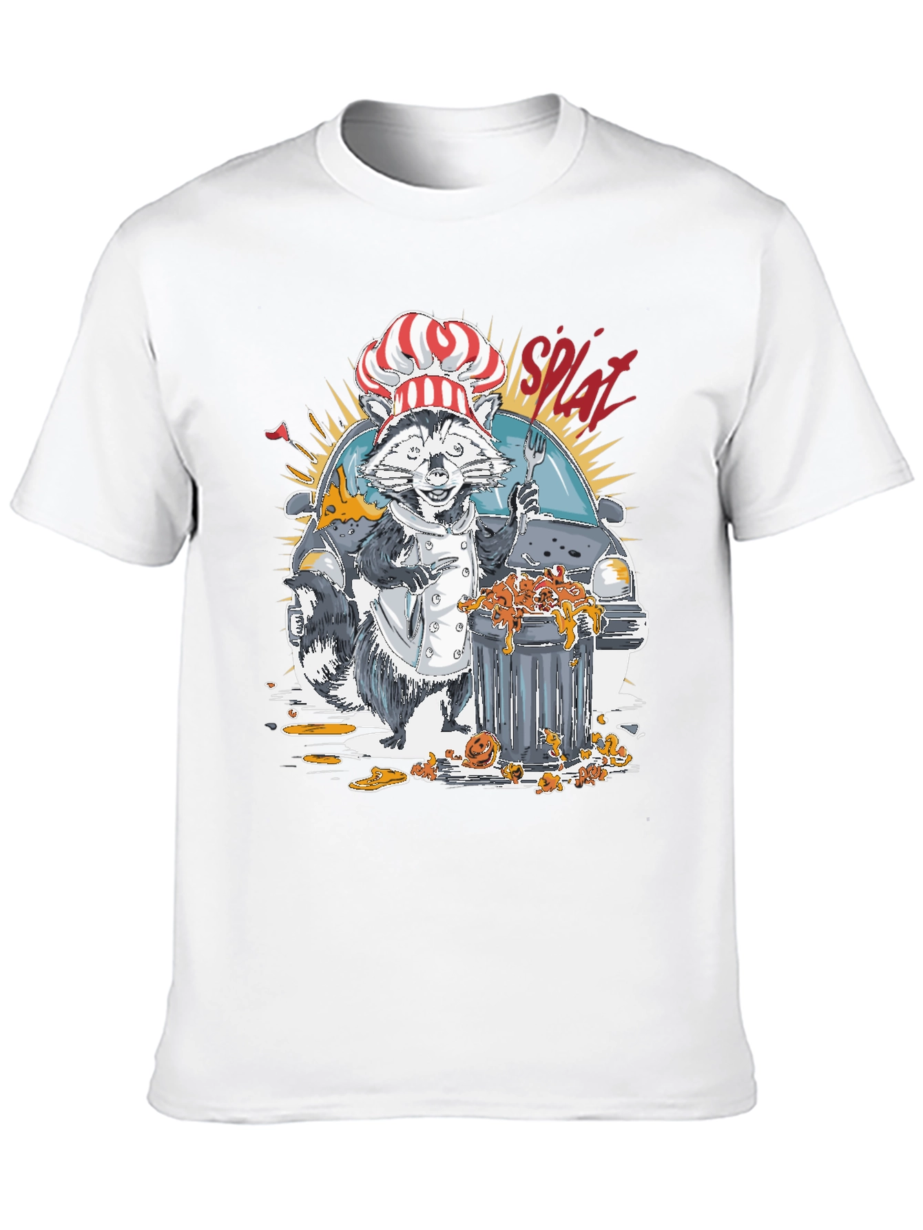 Chef Raccoon Splat T-Shirt