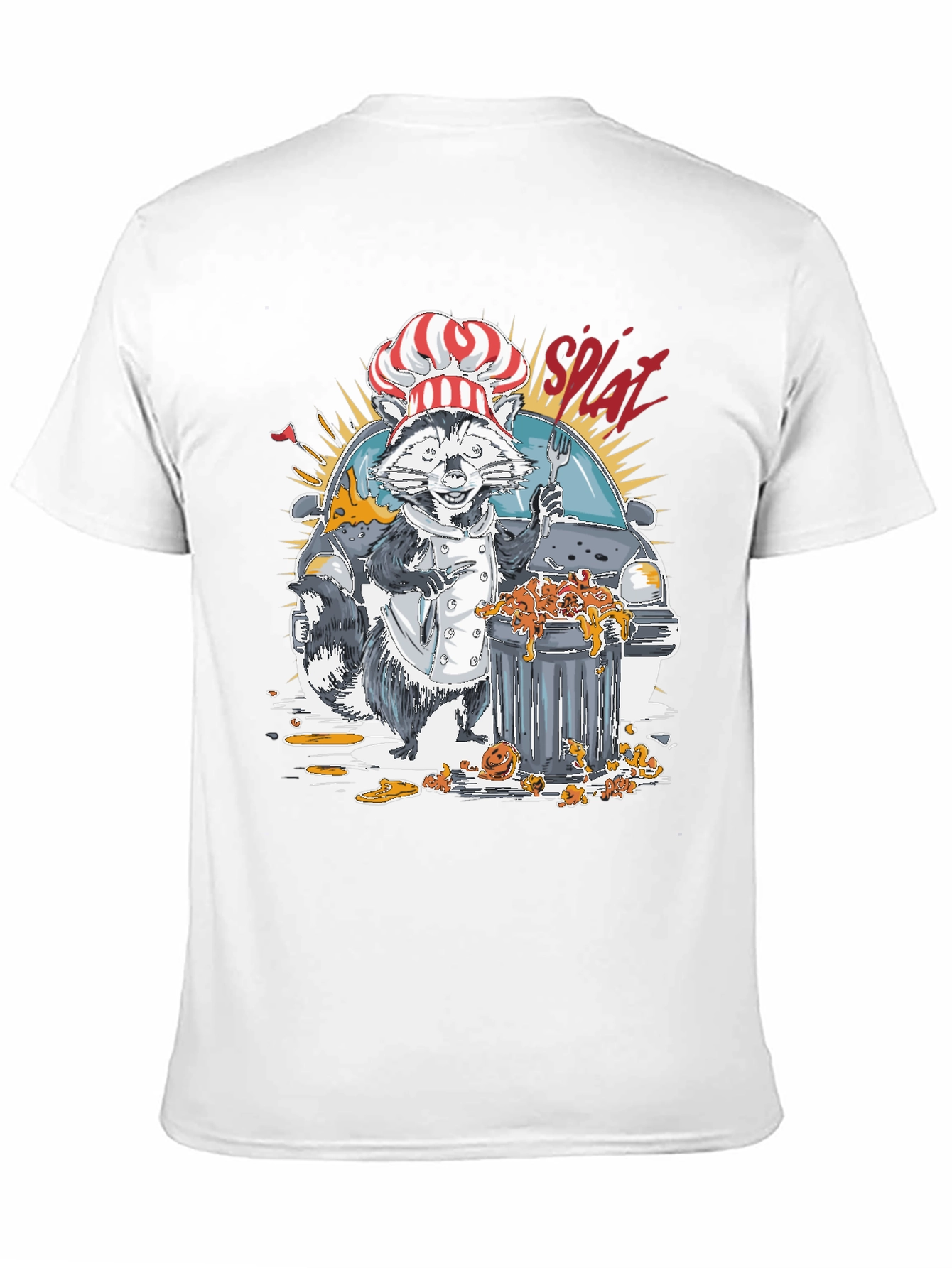 Chef Raccoon Splat T-Shirt
