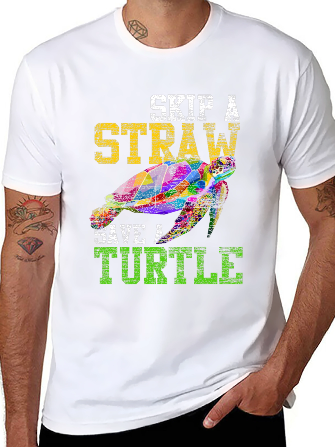 Skip A Straw Save A Turtle T-Shirt