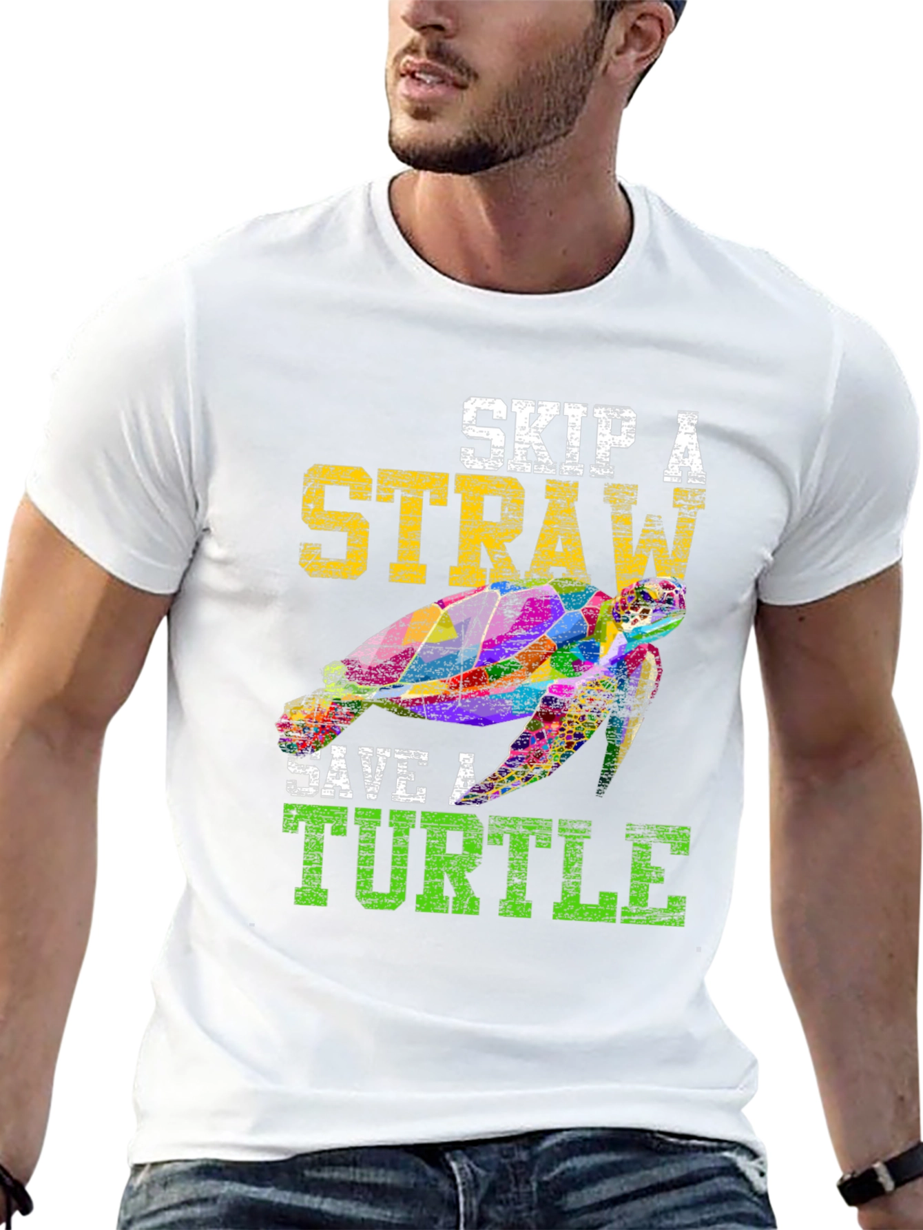 Skip A Straw Save A Turtle T-Shirt