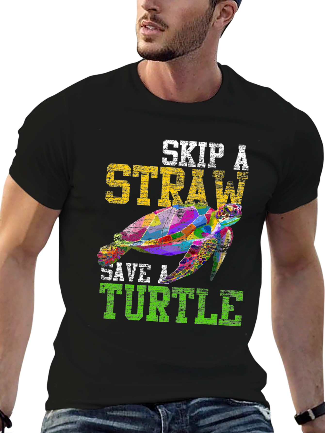Skip A Straw Save A Turtle T-Shirt