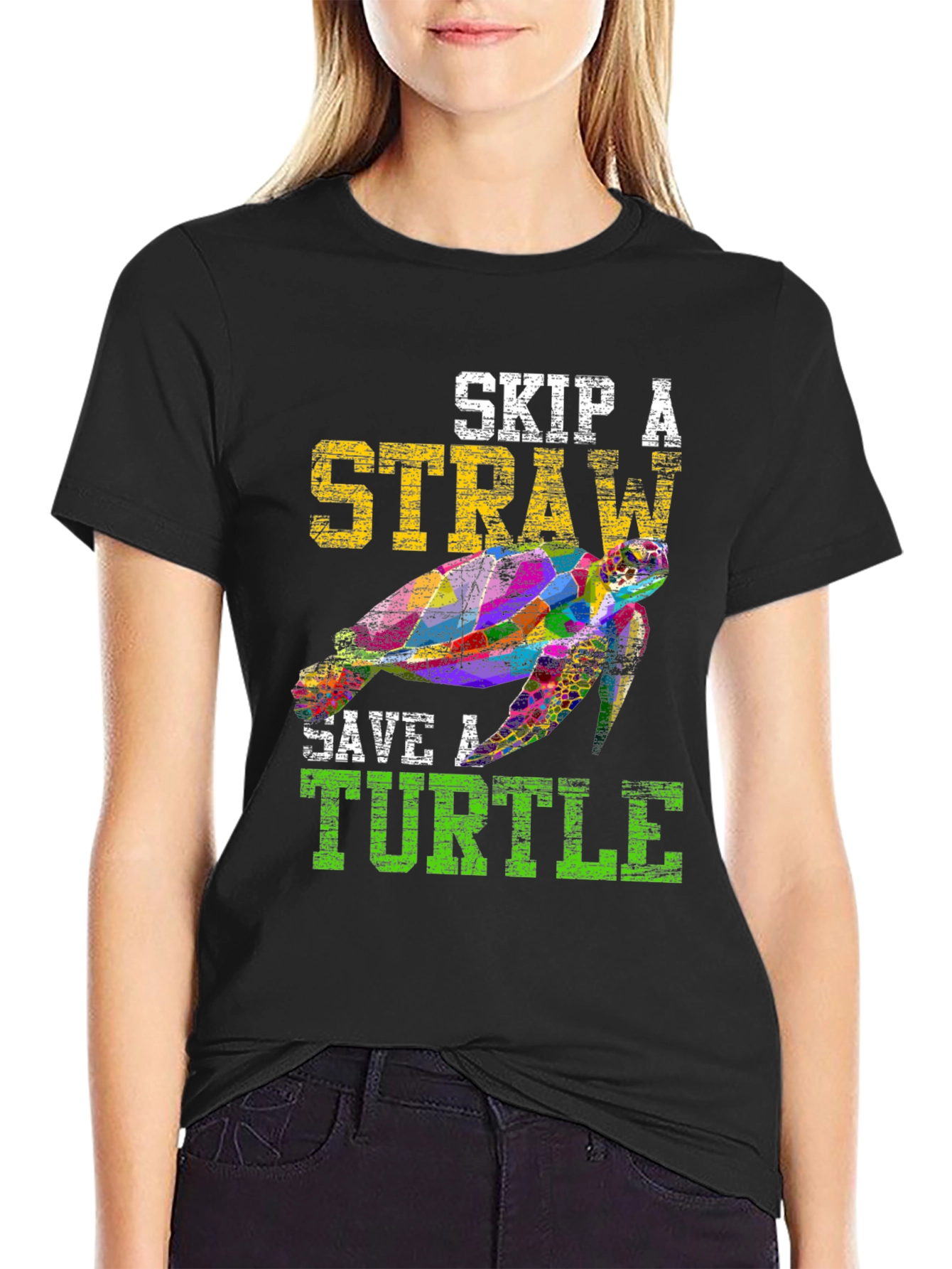 Skip A Straw Save A Turtle T-Shirt