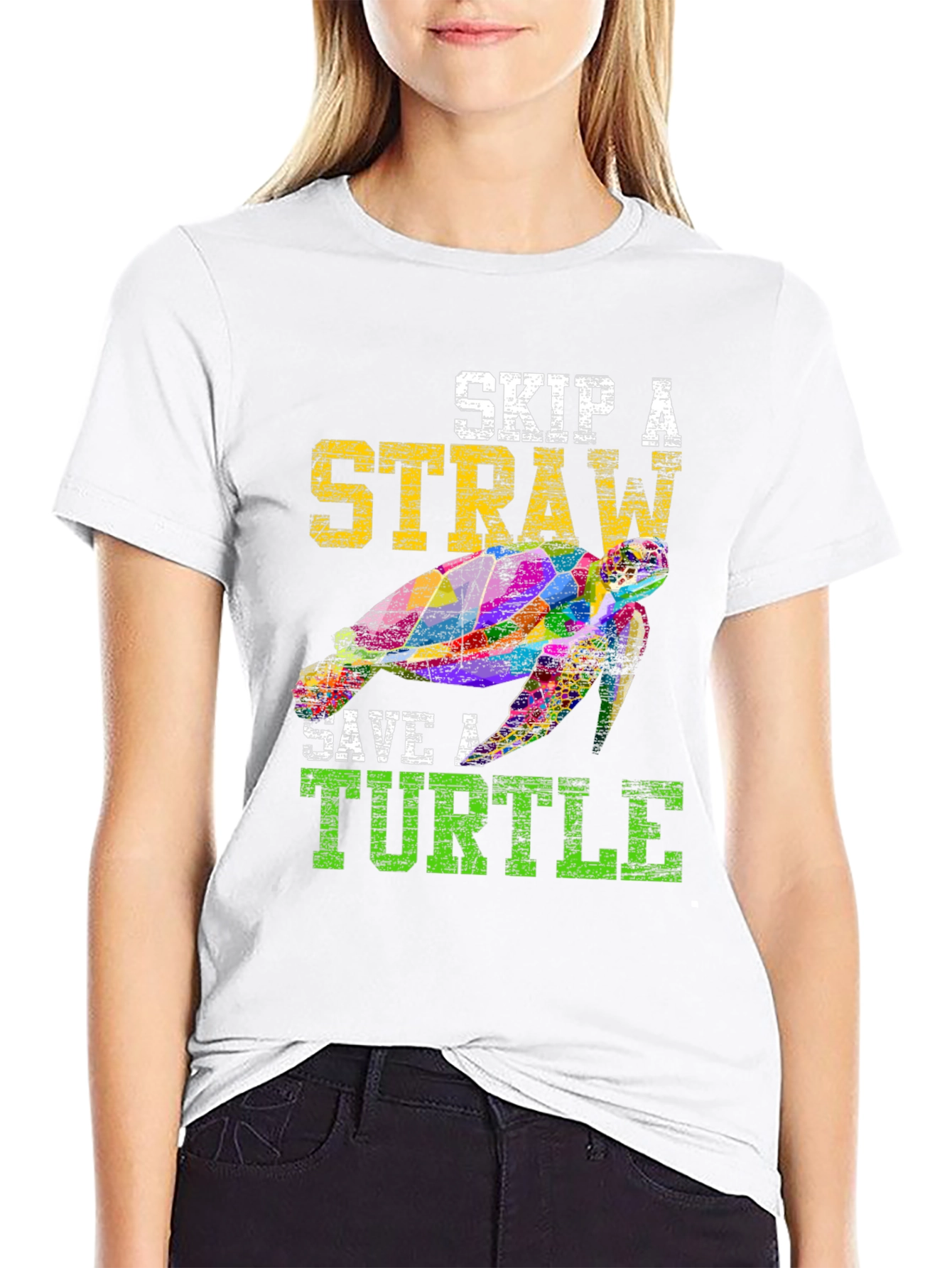Skip A Straw Save A Turtle T-Shirt