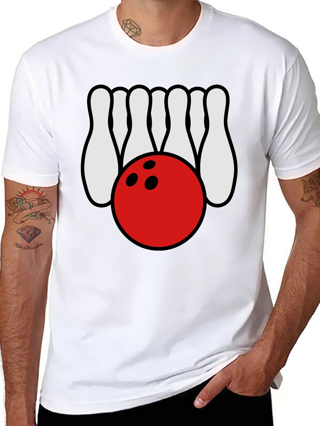 Bowling Strike Tee - Classic Bowling Design