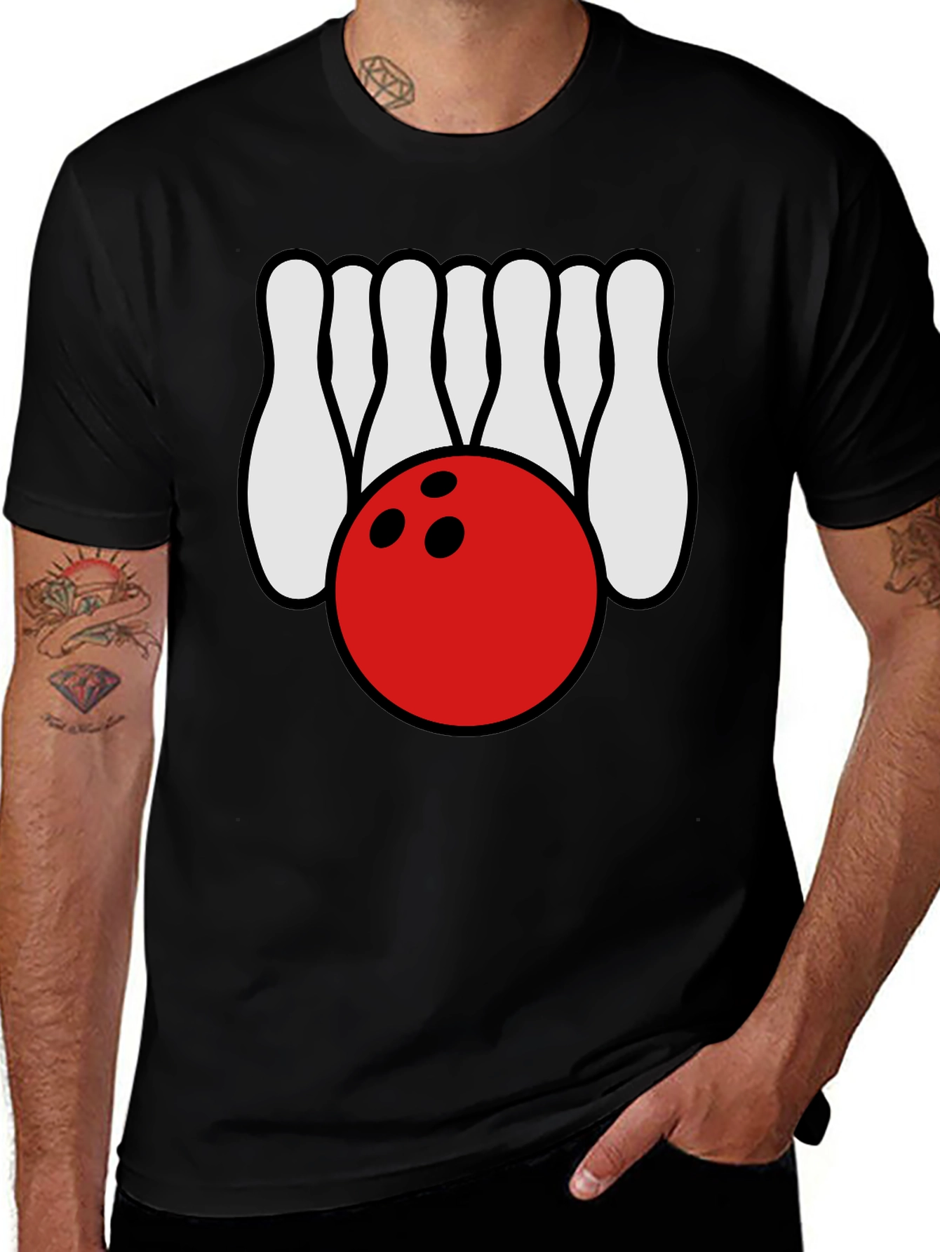 Bowling Strike Tee - Classic Bowling Design