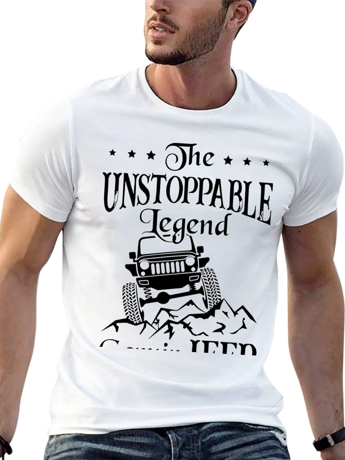 The Unstoppable Legend Jeep T-Shirt