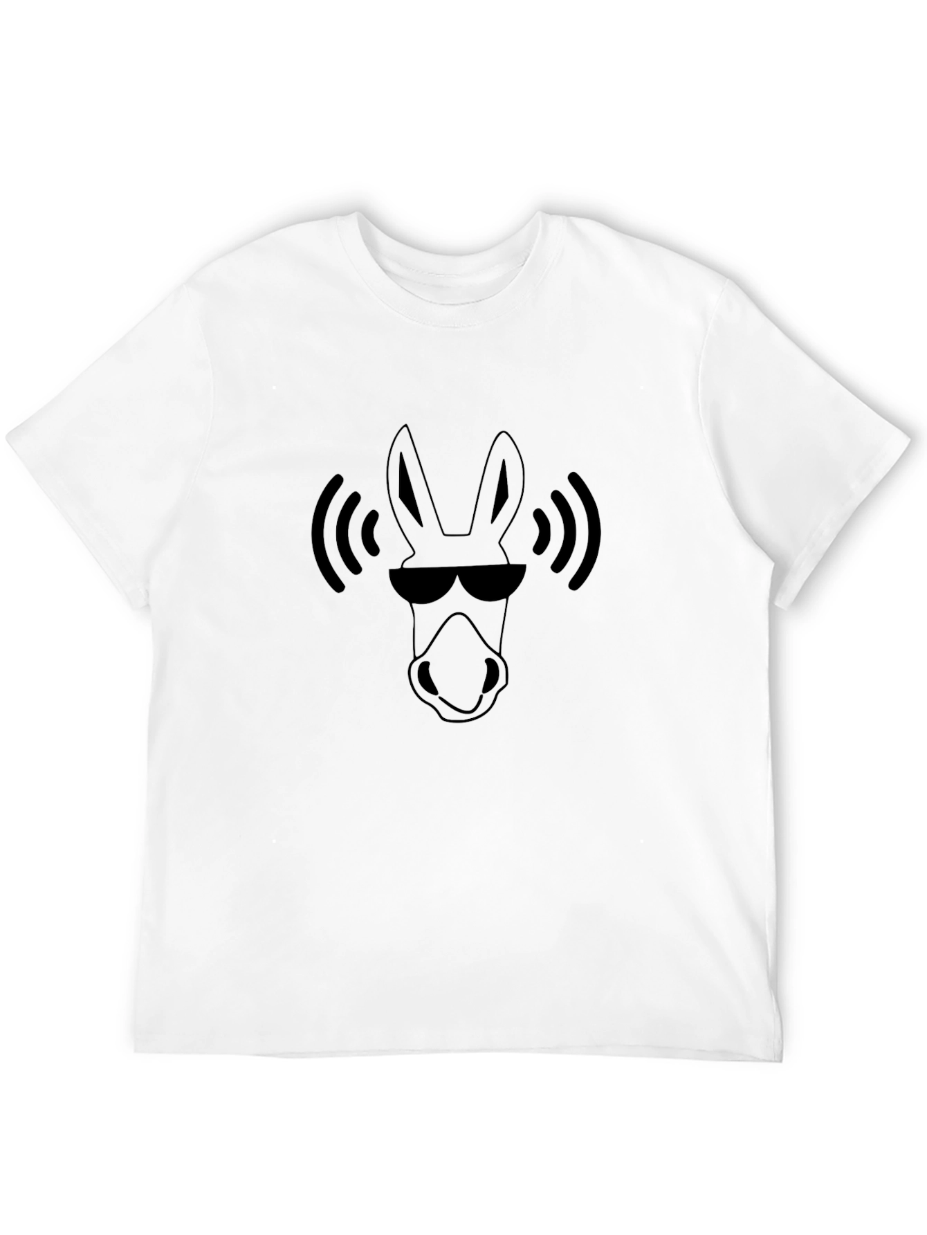 Cool Donkey Tee - Black Cotton Blend Casual Shirt