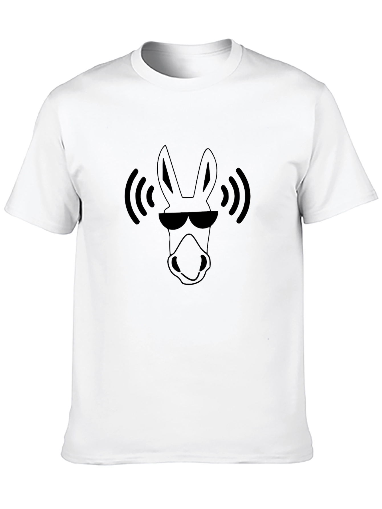 Cool Donkey Tee - Black Cotton Blend Casual Shirt