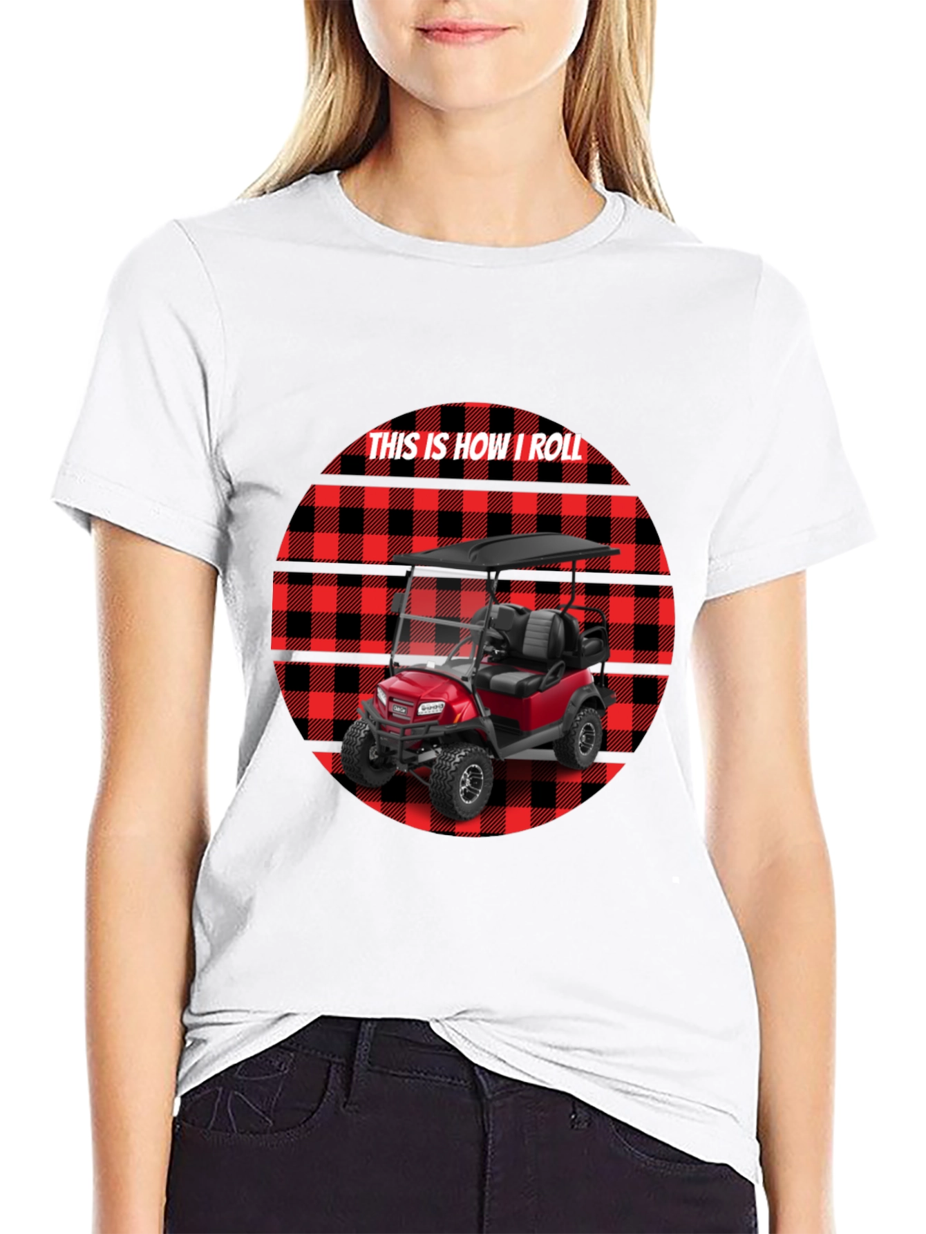 This Is How I Roll Golf Cart Tee
