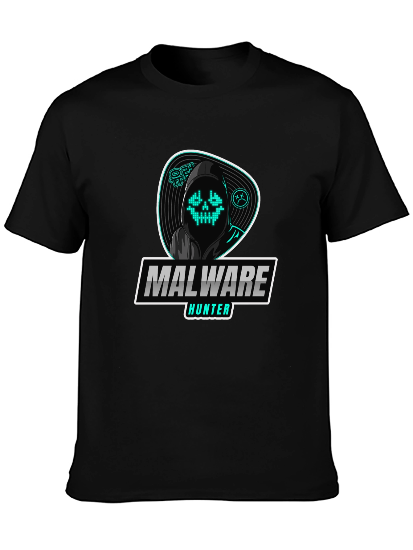 Malware Hunter Graphic T-Shirt - Hacker Style
