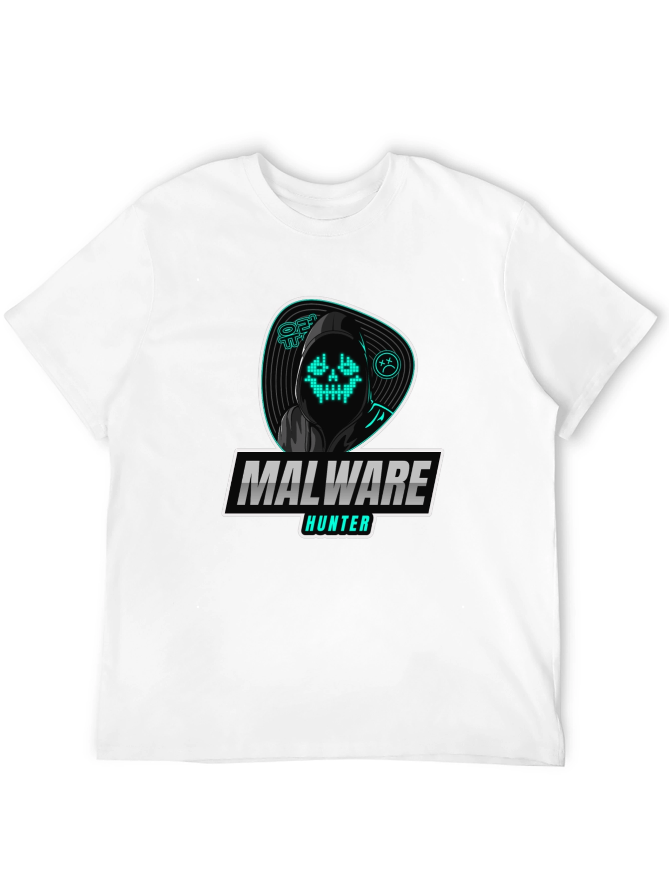 Malware Hunter Graphic T-Shirt - Hacker Style