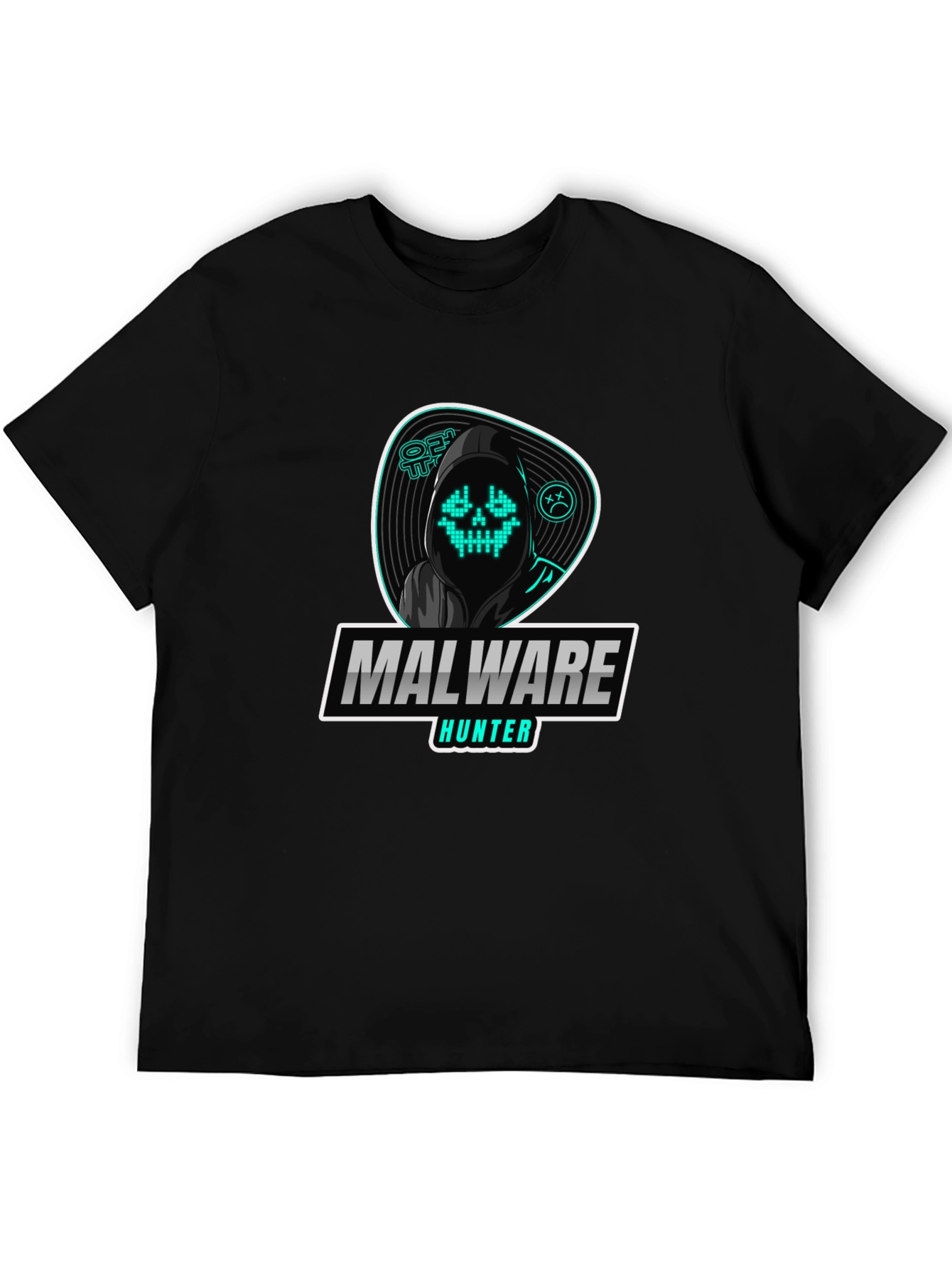 Malware Hunter Graphic T-Shirt - Hacker Style