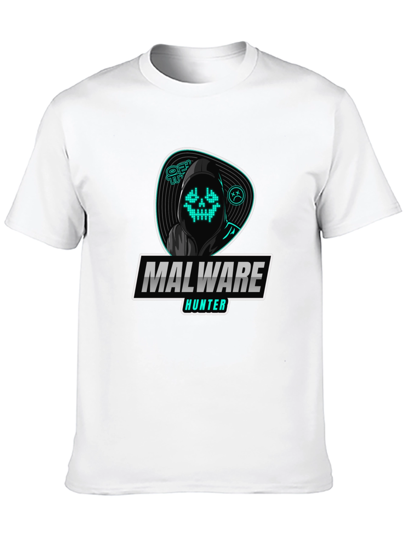Malware Hunter Graphic T-Shirt - Hacker Style