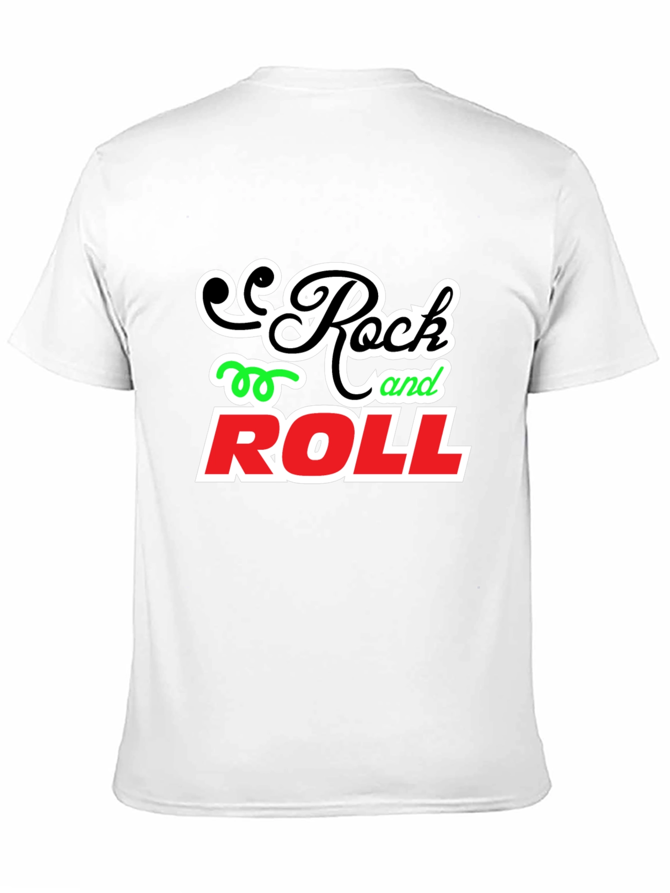 Rock and Roll Graphic Tee - Classic Black T-Shirt