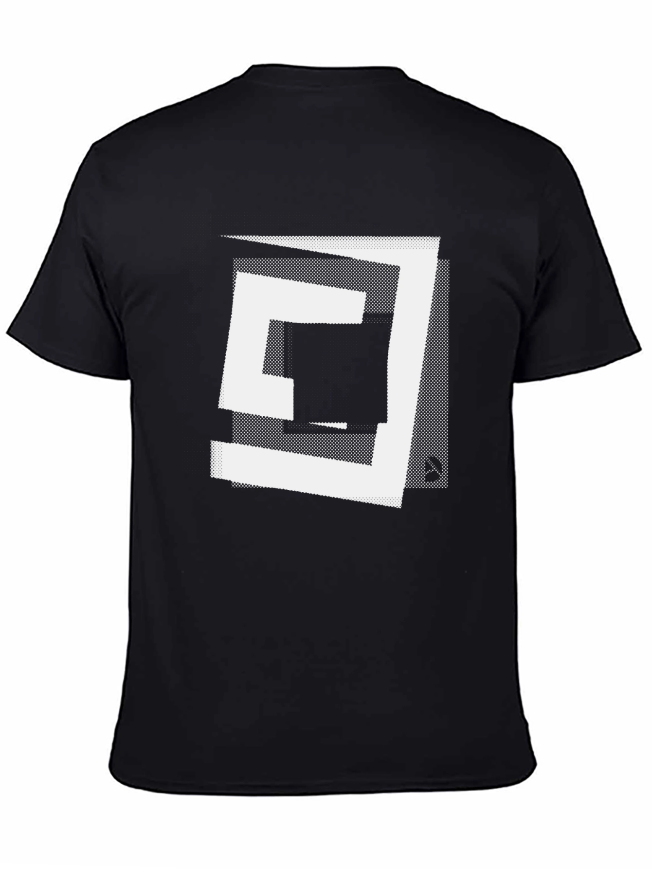 Abstract Graphic Black T-Shirt - Modern Art Tee