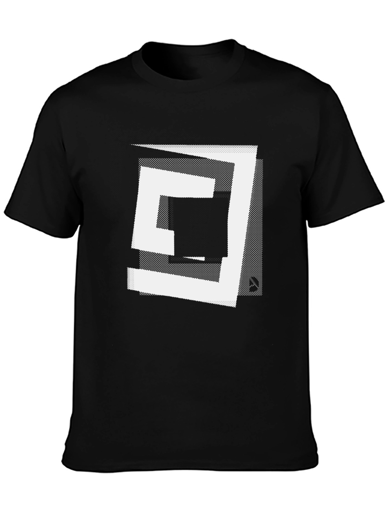 Abstract Graphic Black T-Shirt - Modern Art Tee